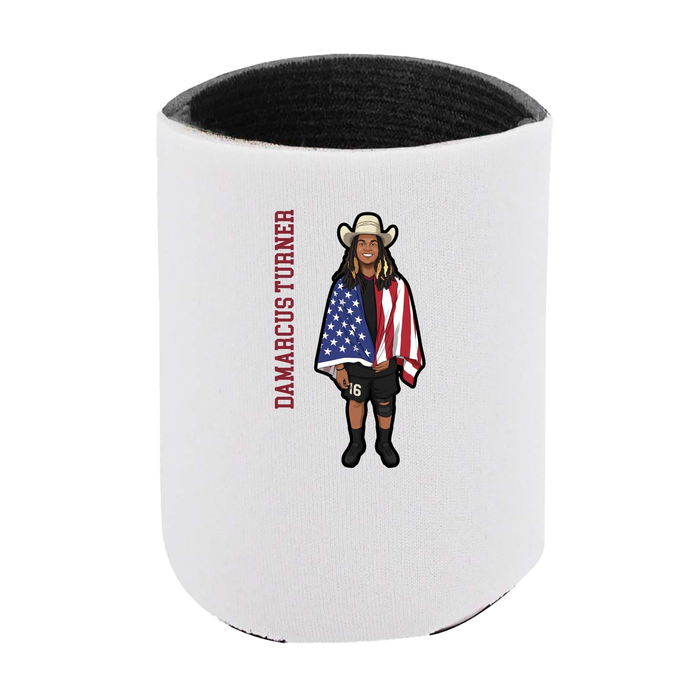 Can Holder — Name Vertical in White