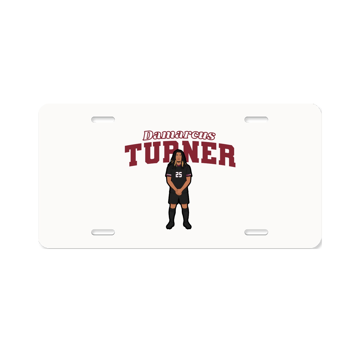 License Plate — Name Arch in Classic