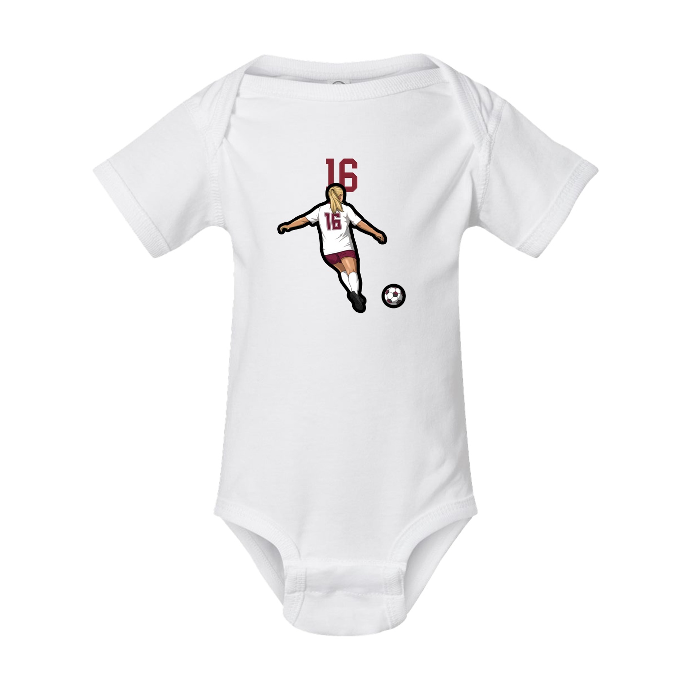Baby Onesie — Number Top in White