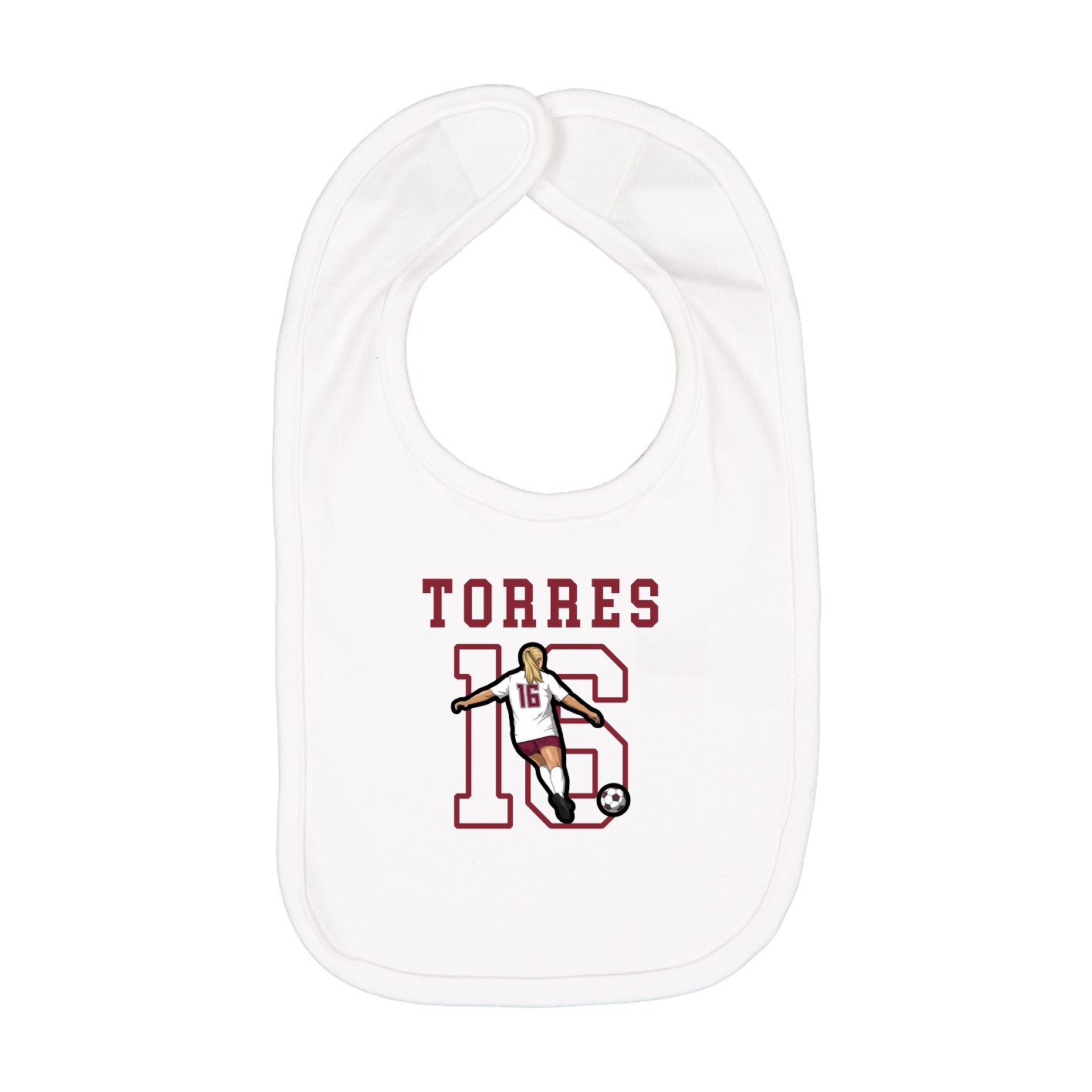 Infant Bib — Shirsey in White