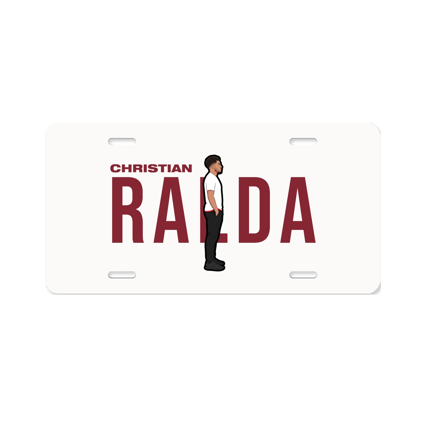 License Plate — Player Name in Classic