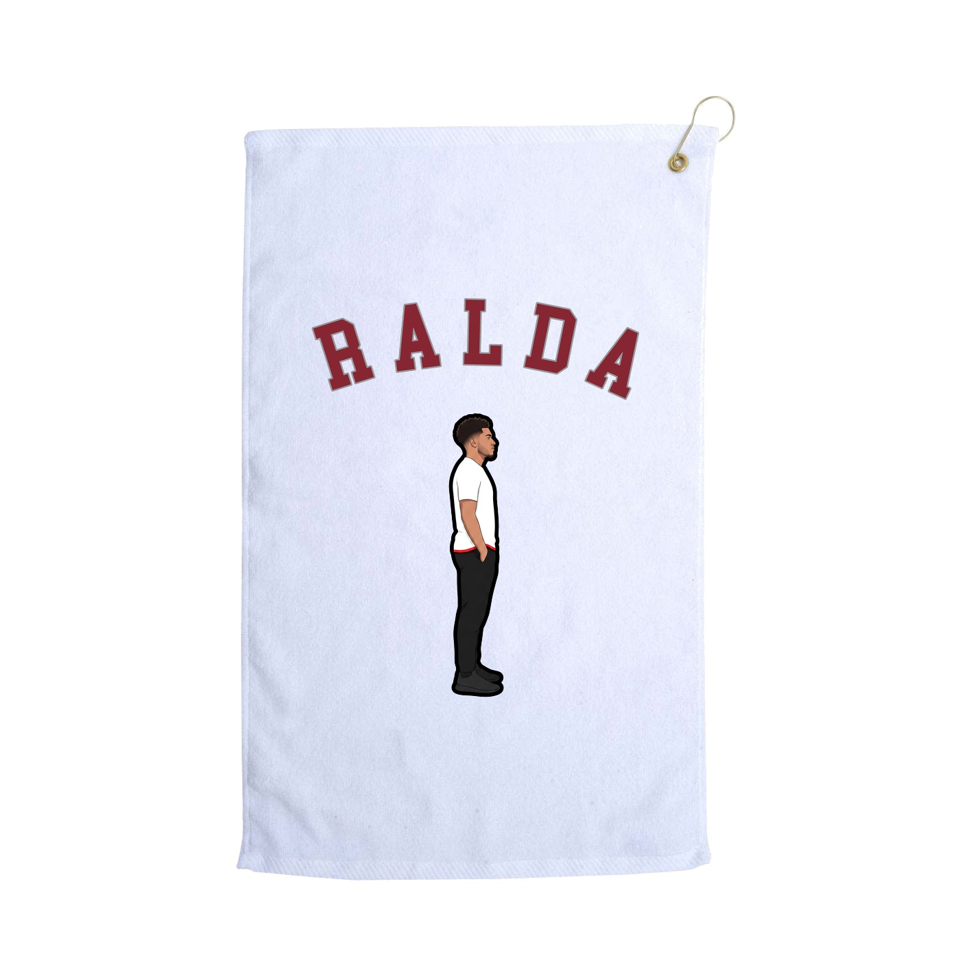 Golf Towel — Shirsey Arch in White