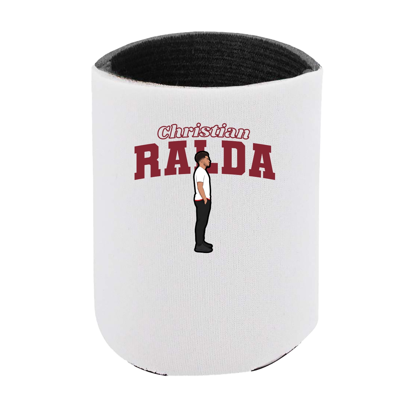 Can Holder — Name Arch in White