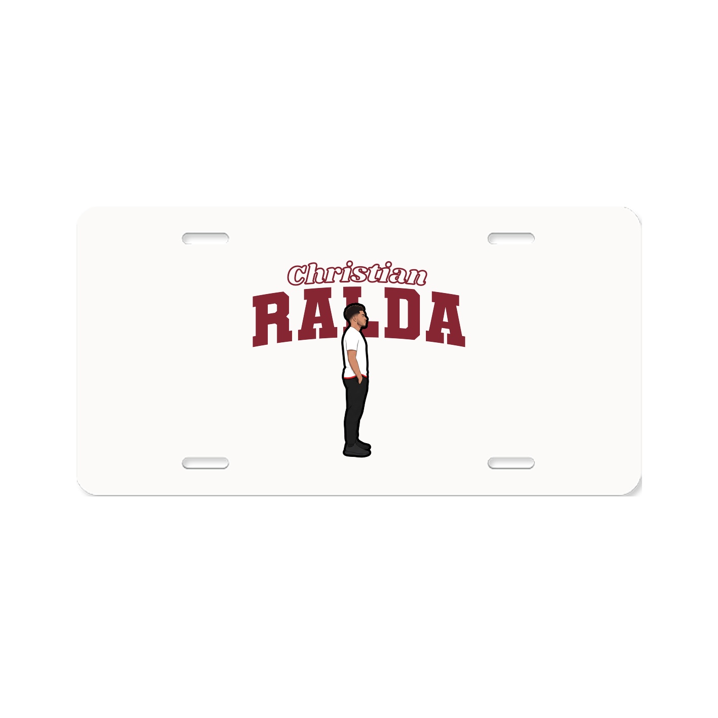 License Plate — Name Arch in Classic