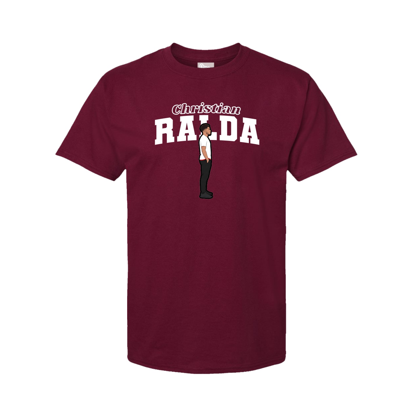 Youth Tee — Name Arch in Cardinal
