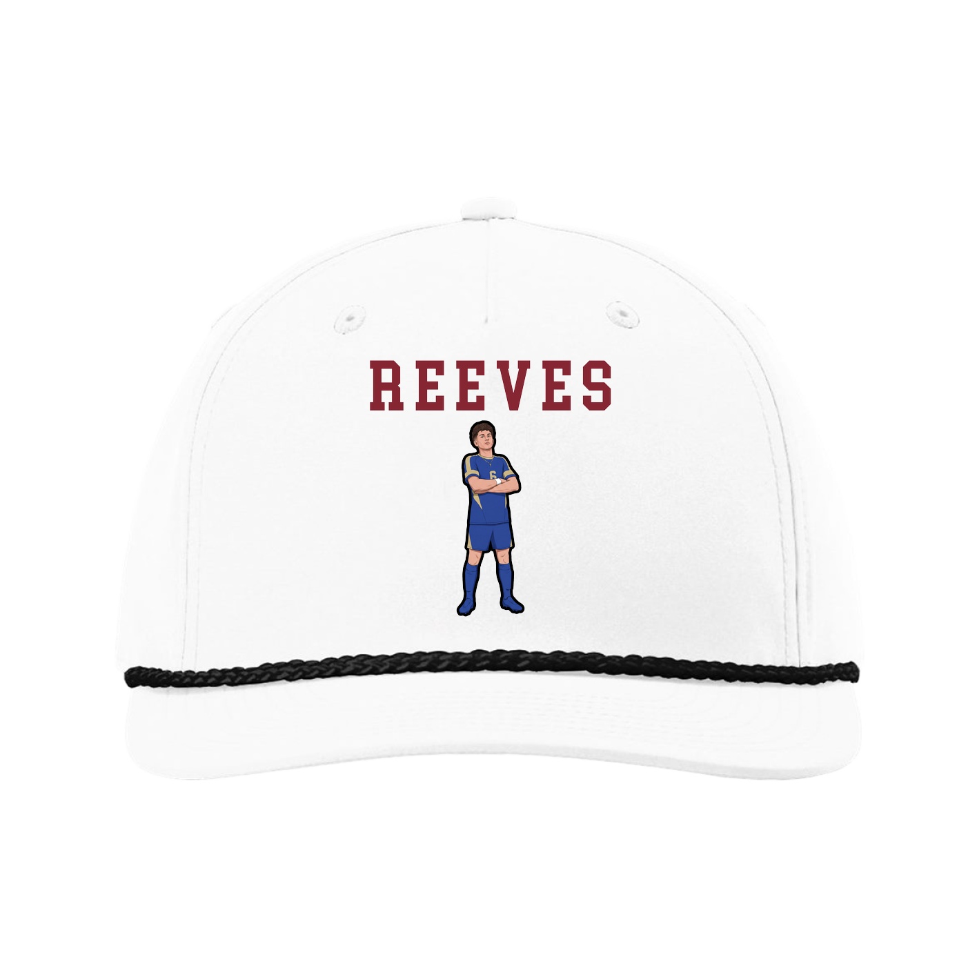 Five-Panel Classic Rope Cap — Shirsey in White