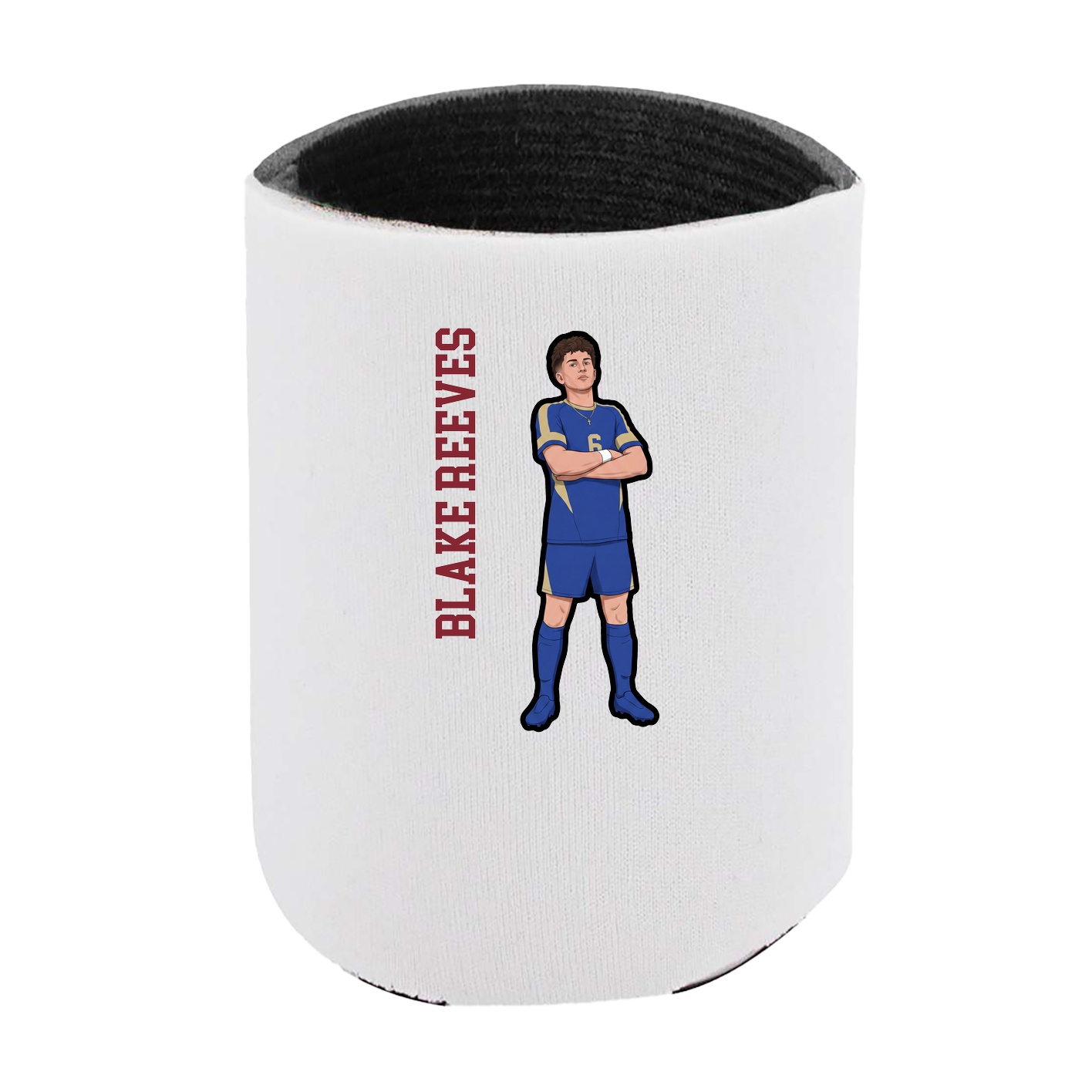 Can Holder — Name Vertical in White