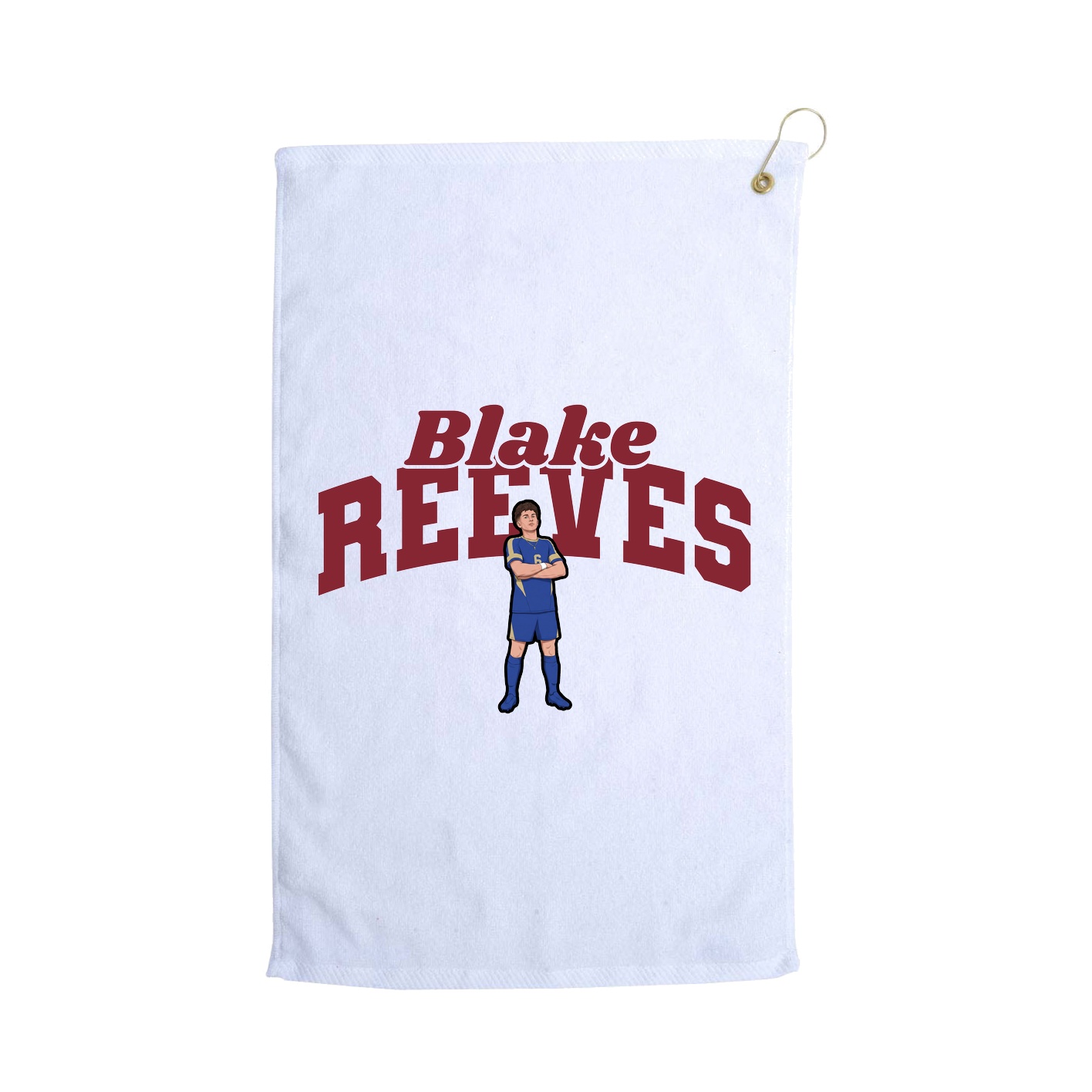 Golf Towel — Signature Arch in White