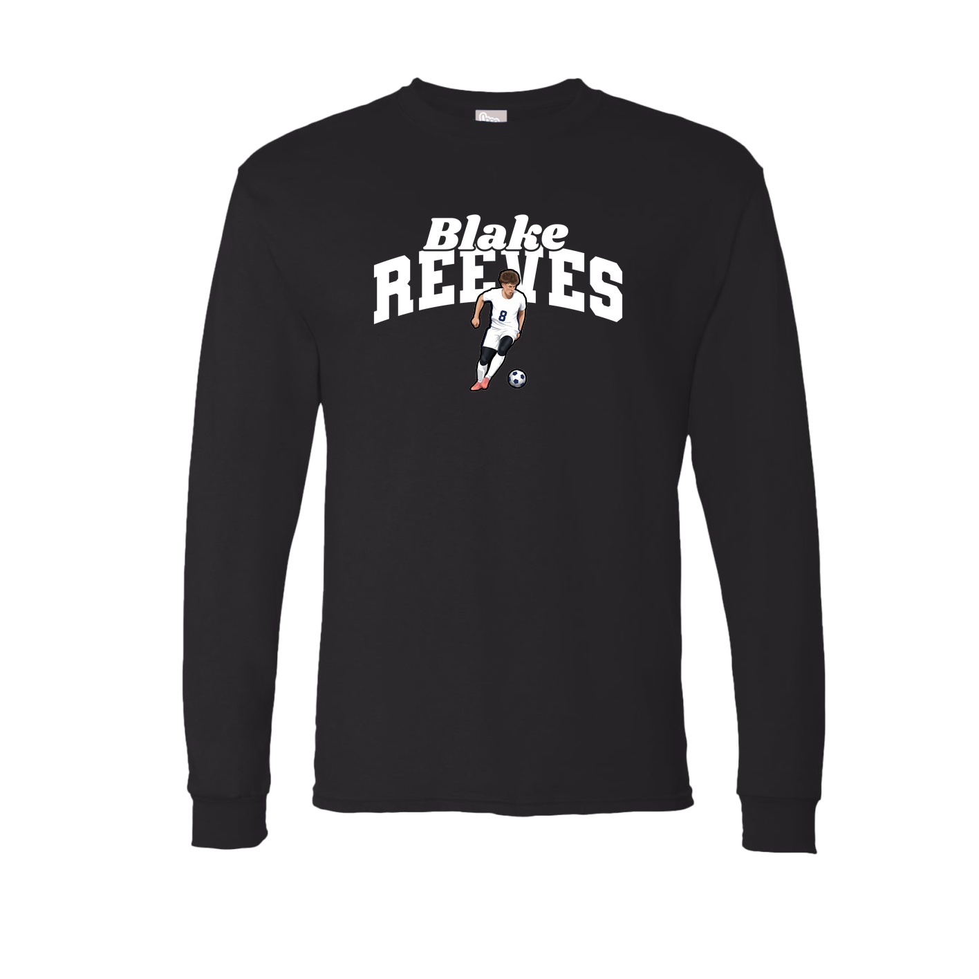 Long Sleeve Tee — Signature Arch in Black