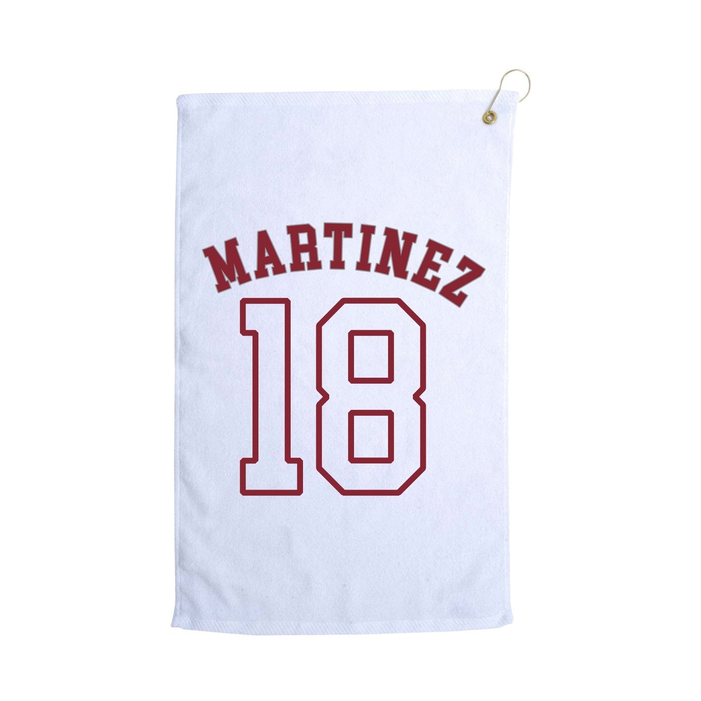 Golf Towel — Shirsey Arch in White