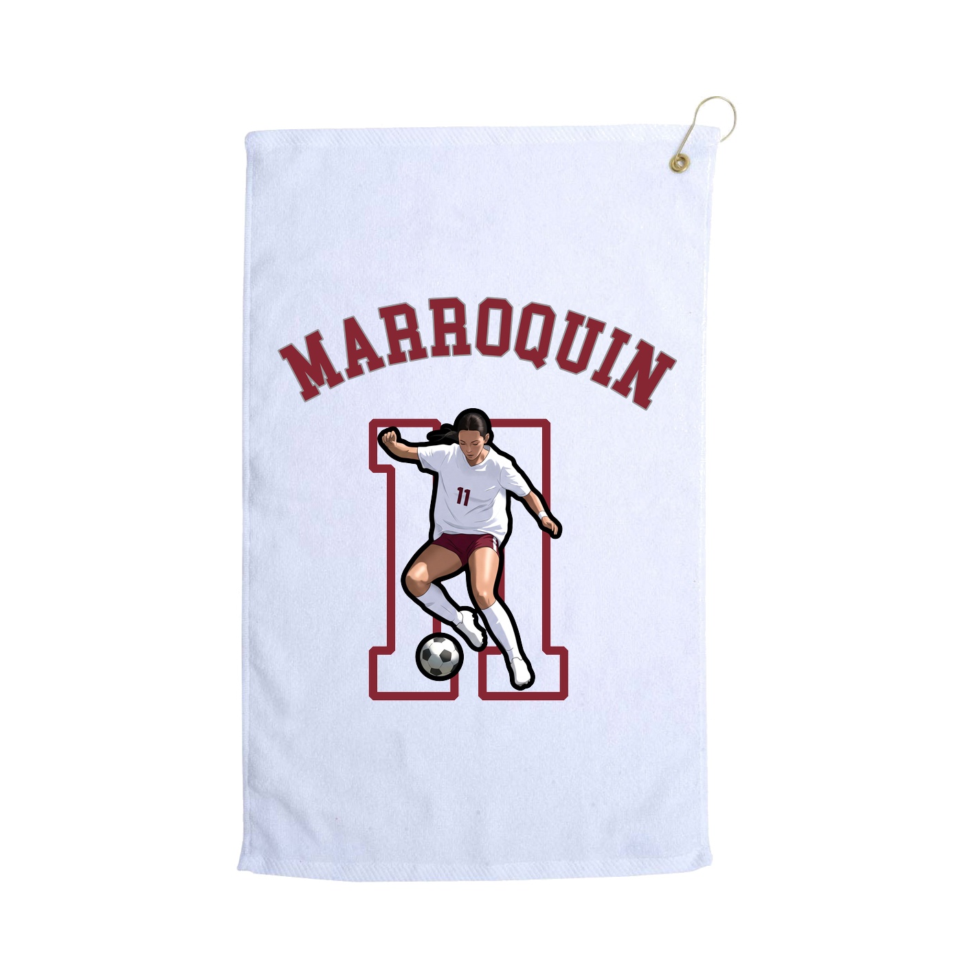 Golf Towel — Shirsey Arch in White