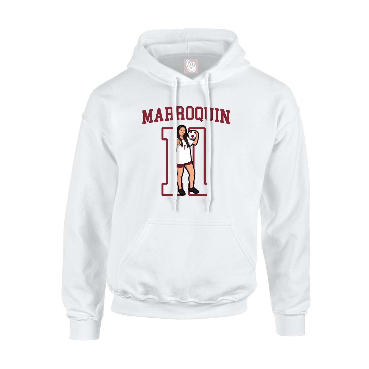 Hoodie — Shirsey in White
