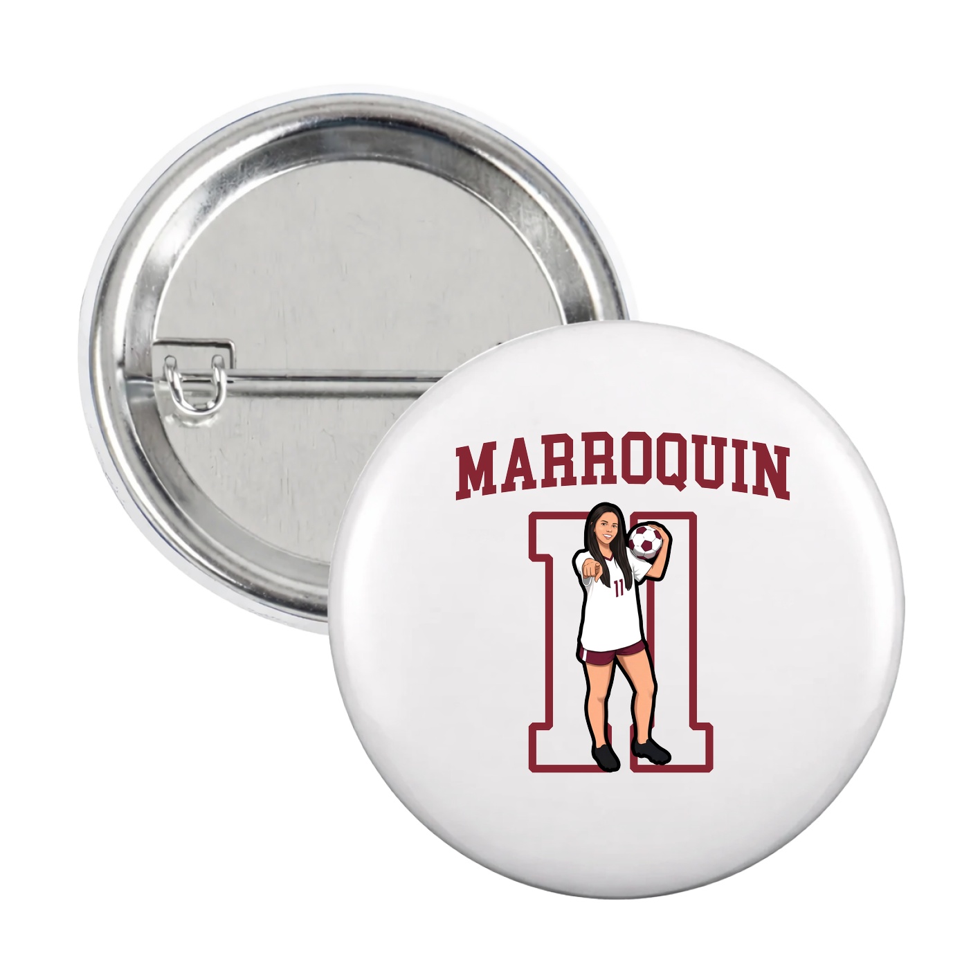 Game Day Button — Shirsey in White