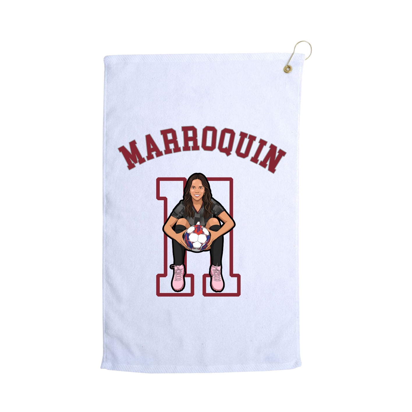 Golf Towel — Shirsey Arch in White