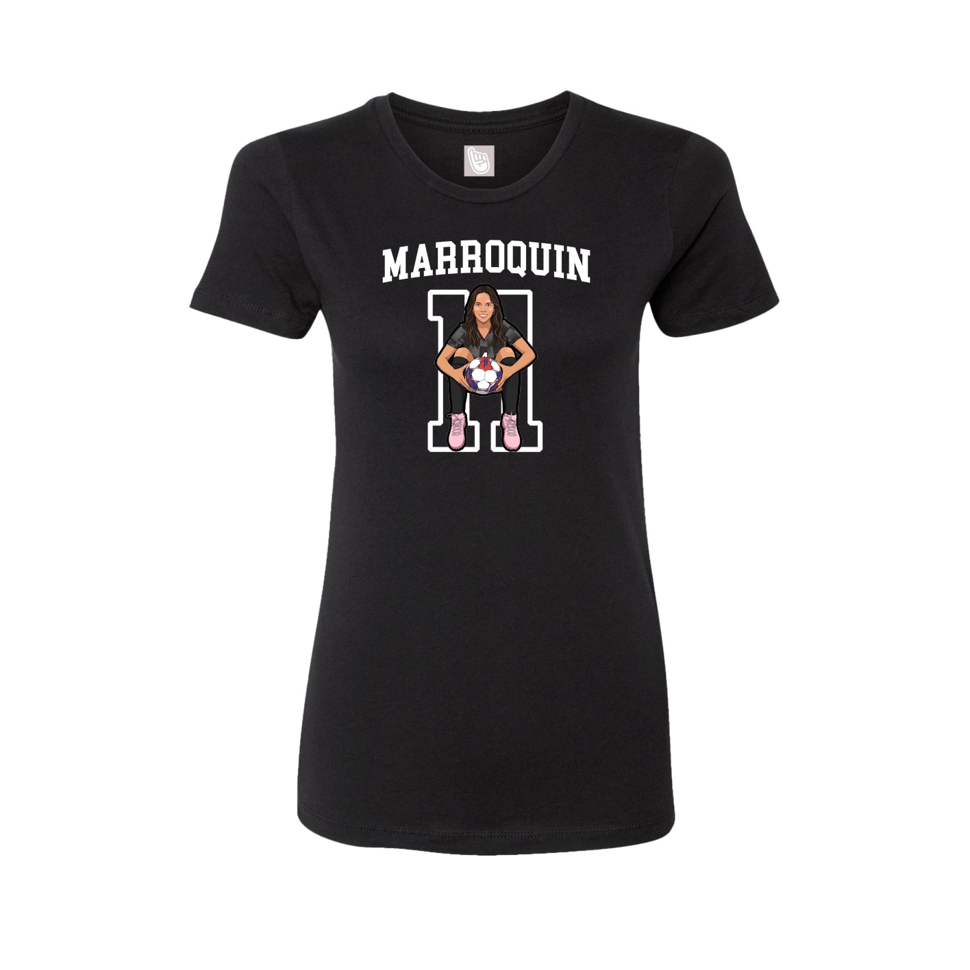 Fitted Women's Tee — Shirsey in Black