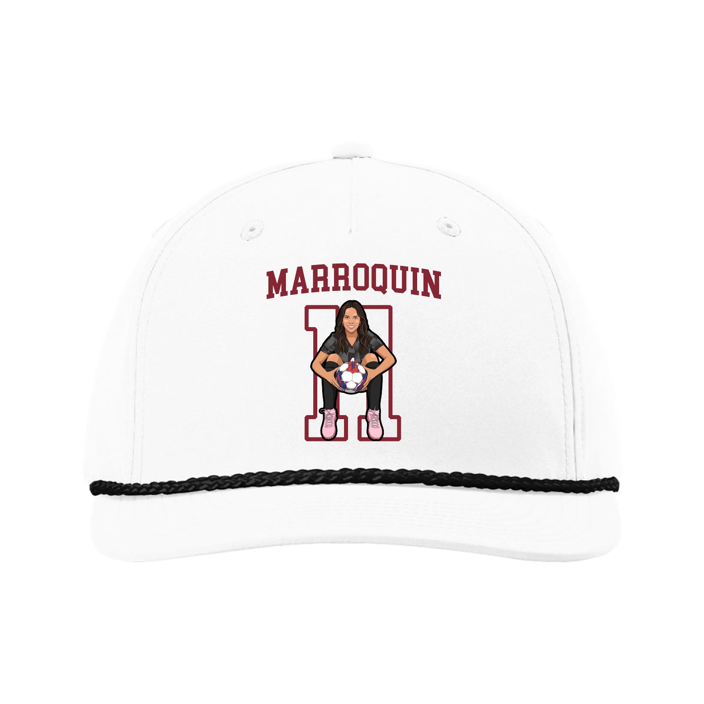 Five-Panel Classic Rope Cap — Shirsey in White