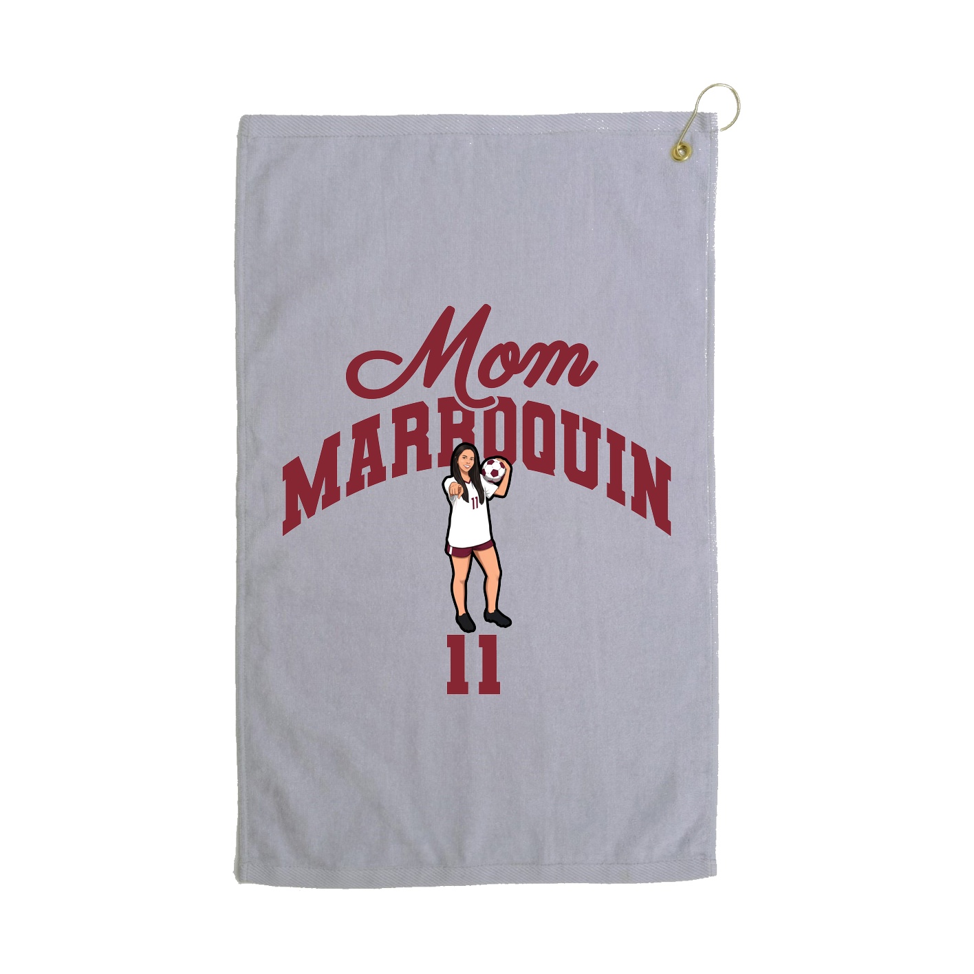Golf Towel — Mothers Day Arch in Grey