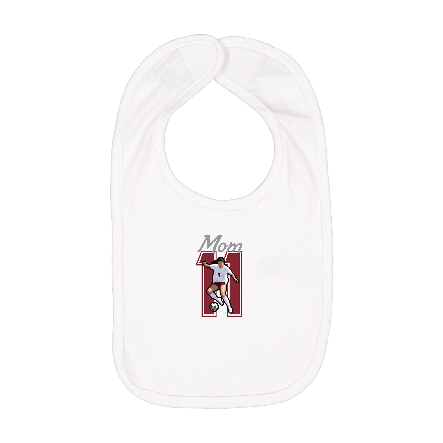 Infant Bib — Mothers Day Shirsey in White