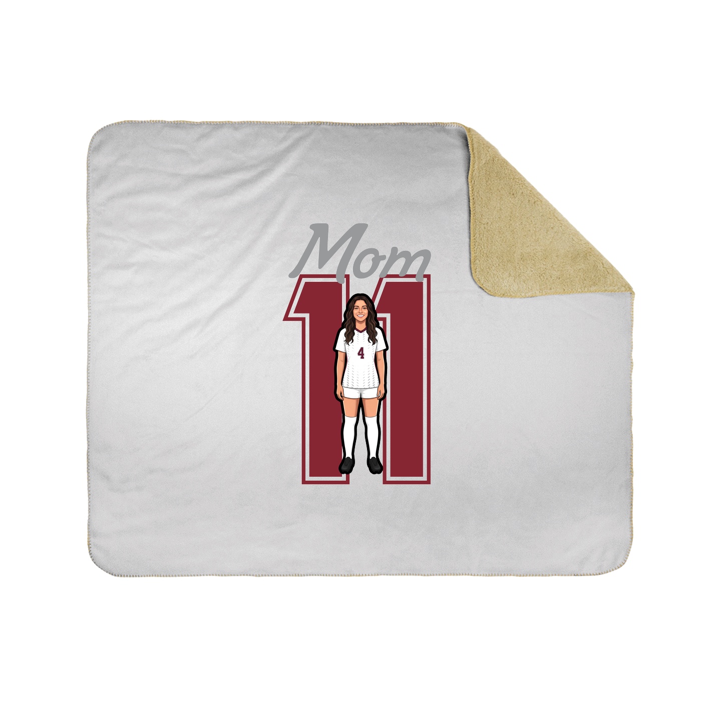 Throw Blanket — Mothers Day Shirsey in White
