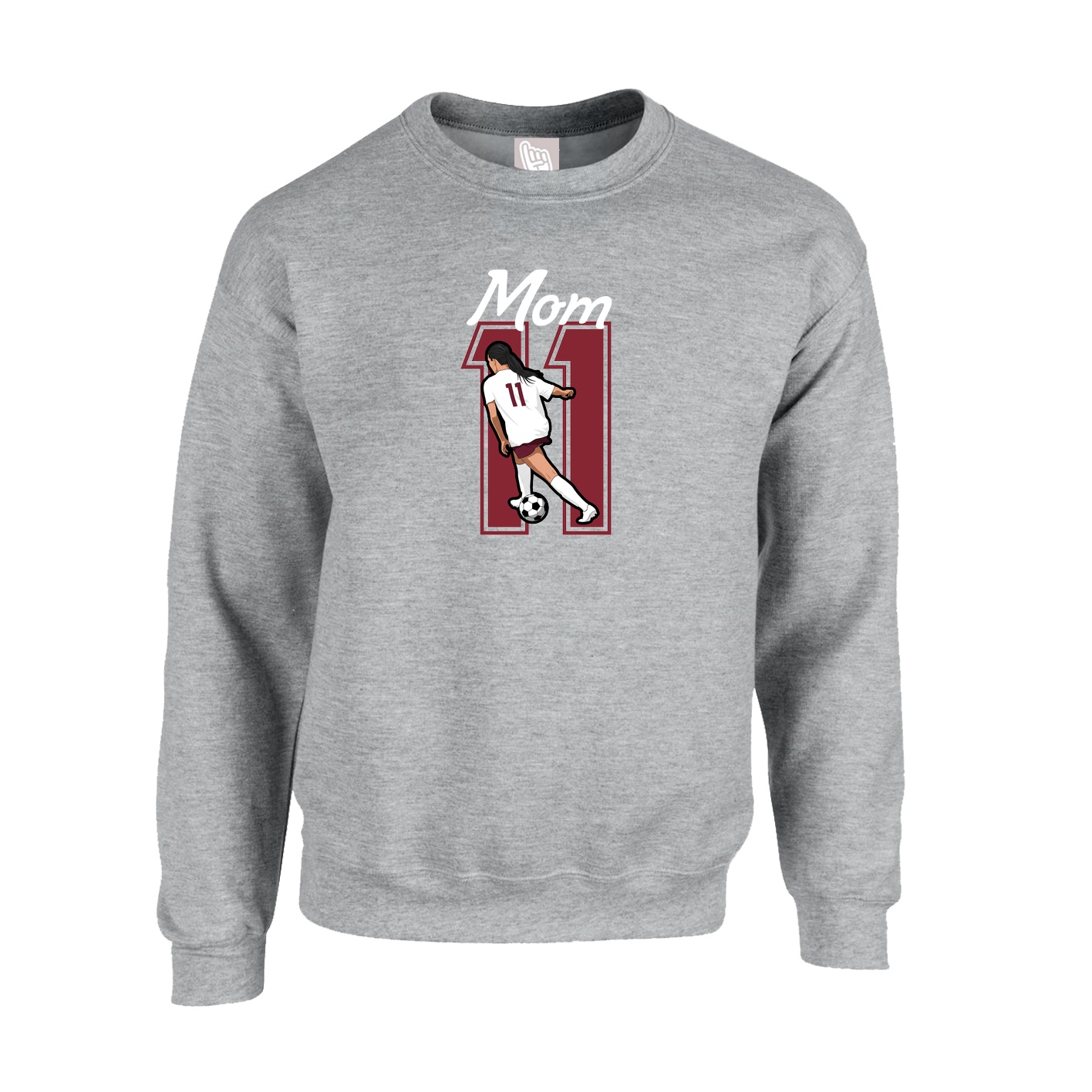 Fleece Crew — Mothers Day Shirsey in Grey