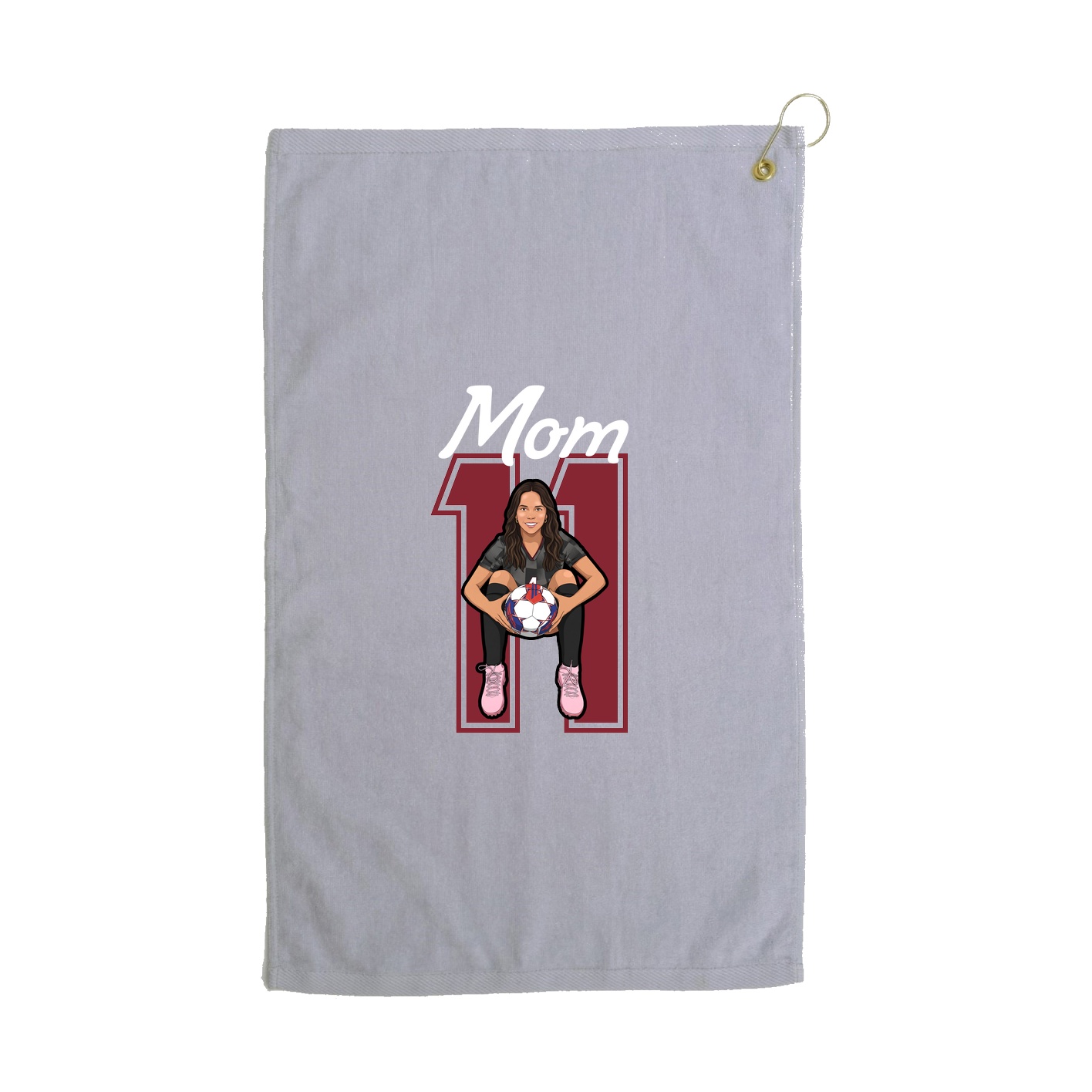 Golf Towel — Mothers Day Shirsey in Grey