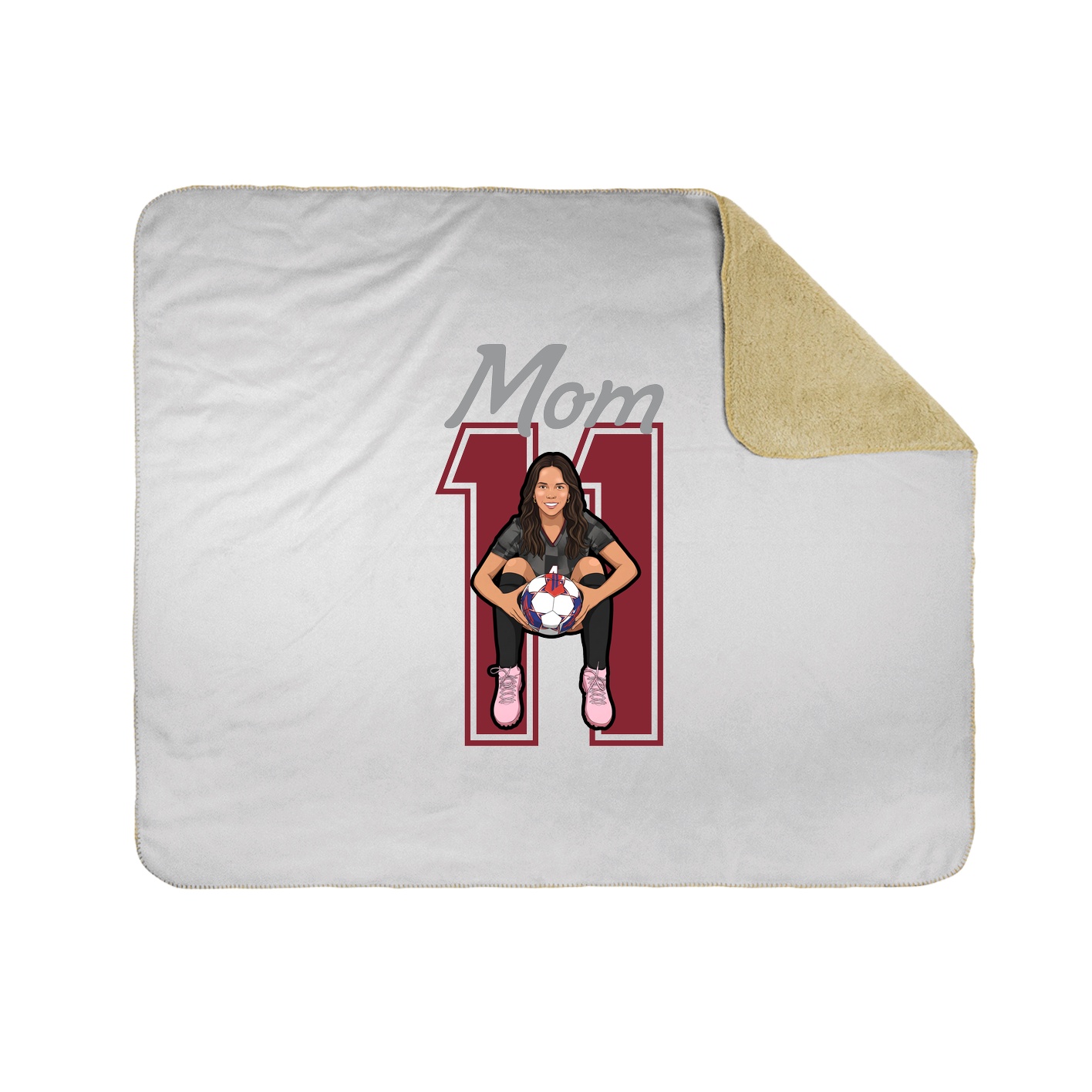 Throw Blanket — Mothers Day Shirsey in White