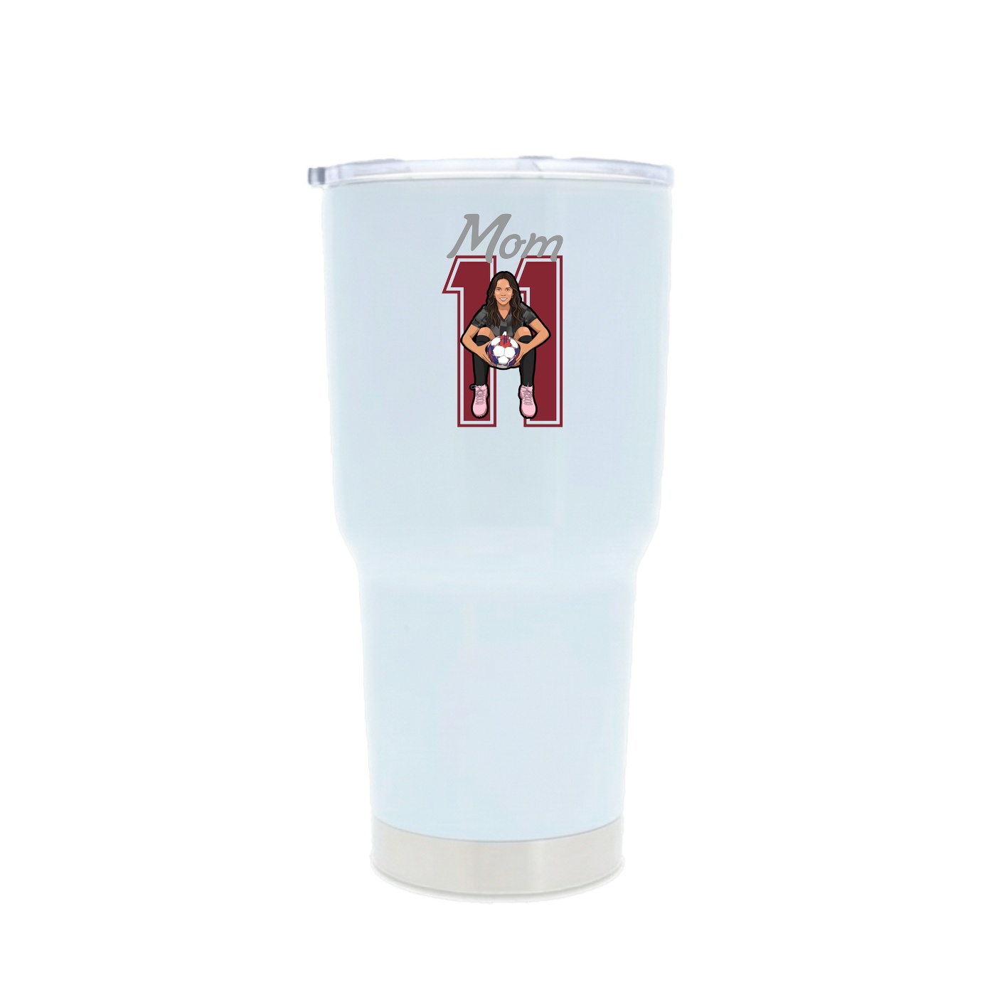 30oz Stainless Steel Tumbler — Mothers Day Shirsey in White