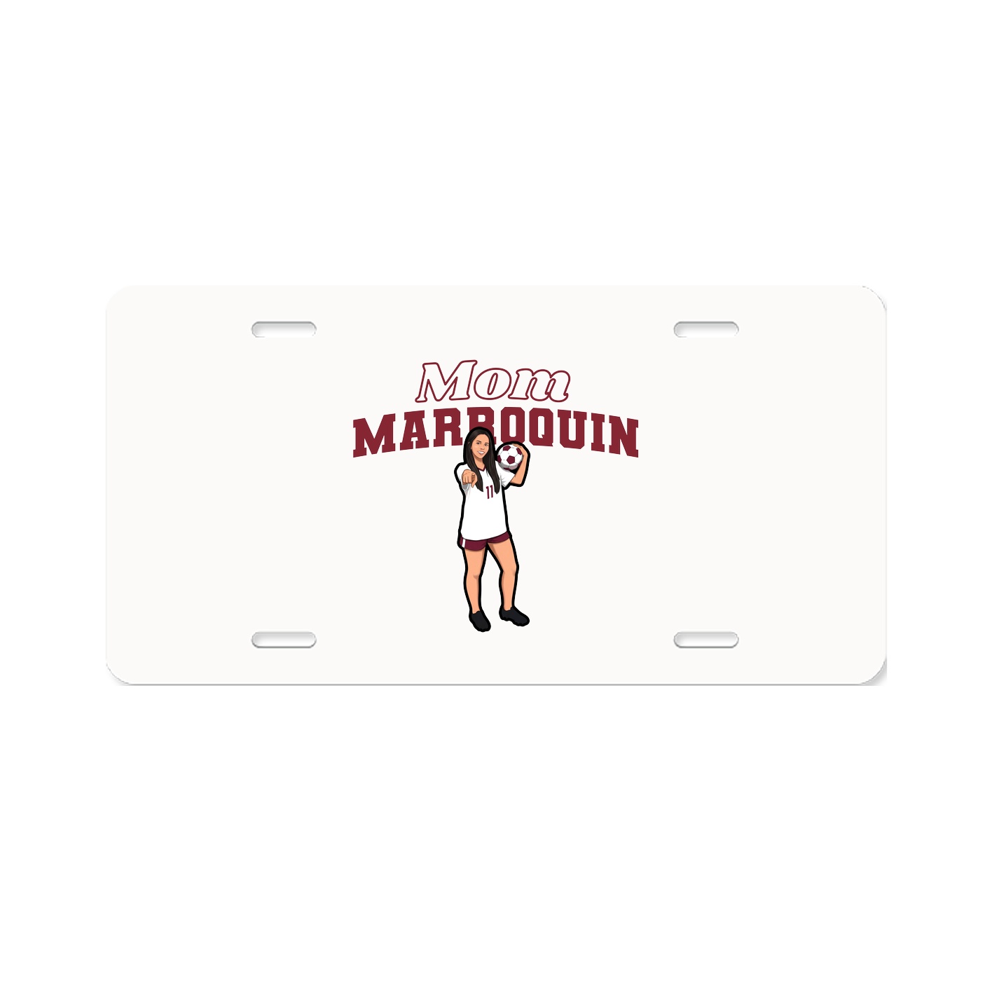 License Plate — Mothers Day Block in Classic