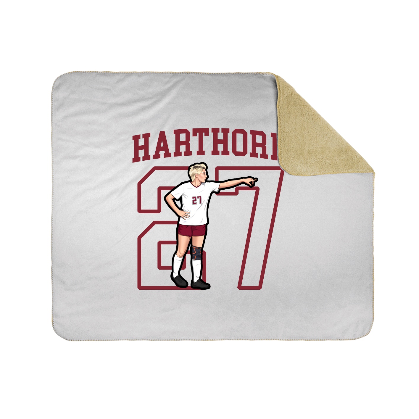 Throw Blanket — Shirsey in White