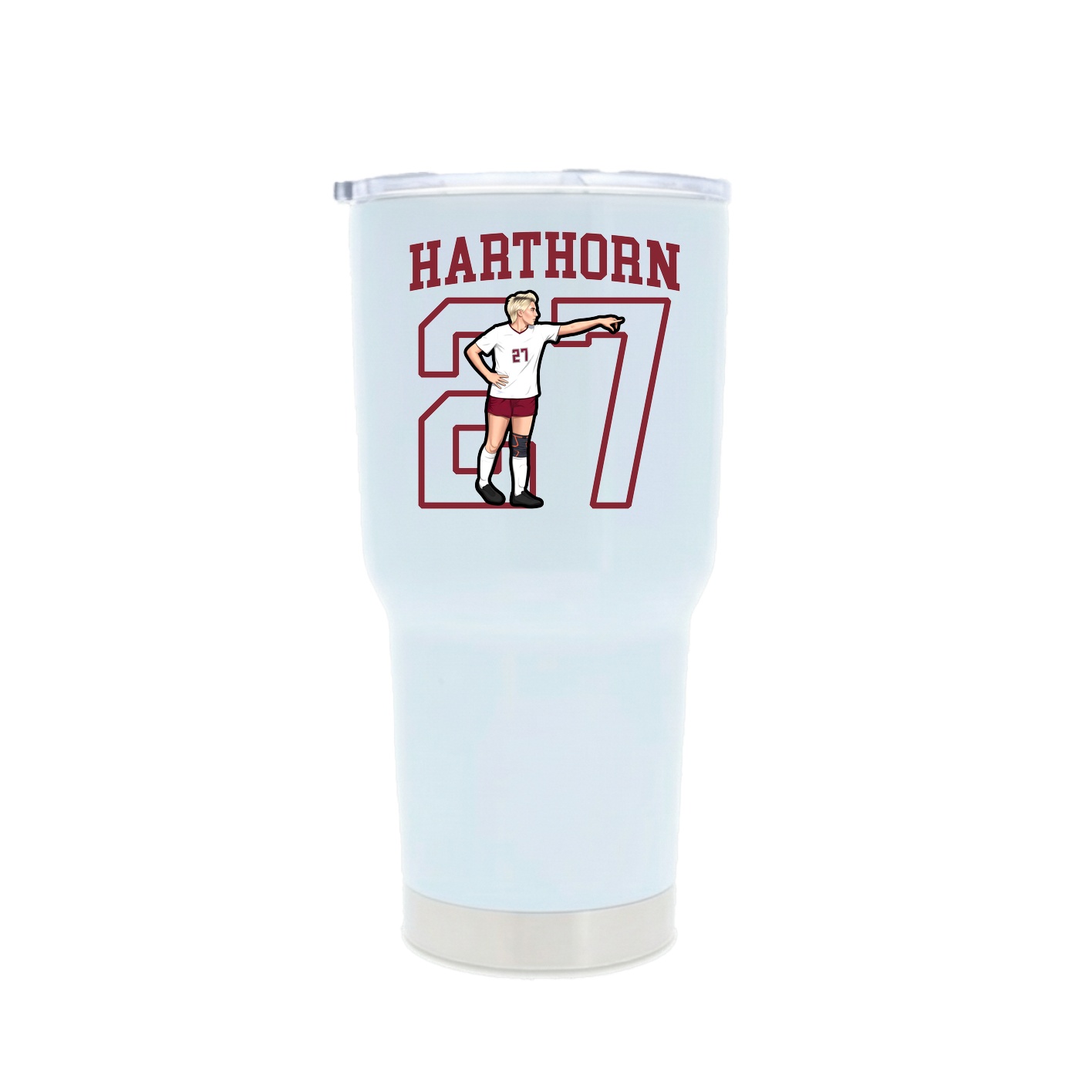 30oz Stainless Steel Tumbler — Shirsey in White