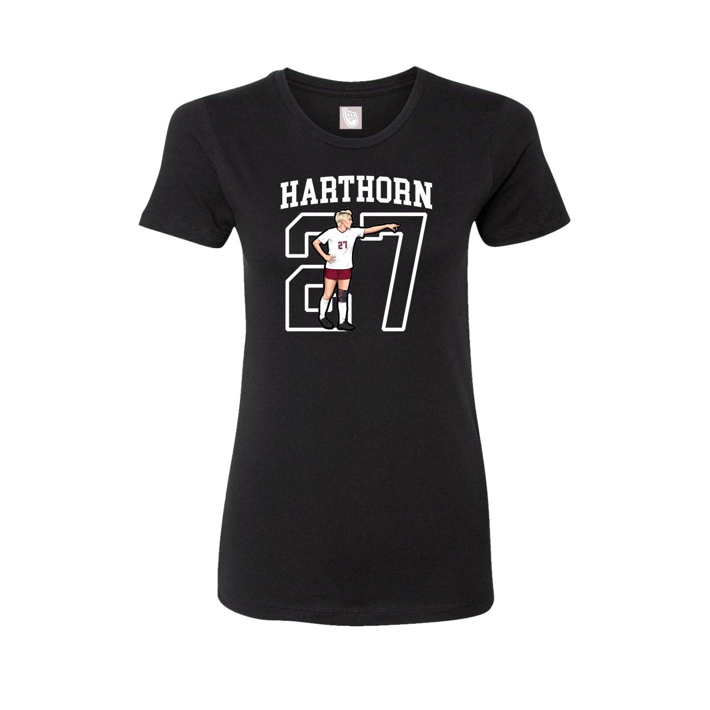 Fitted Women's Tee — Shirsey in Black