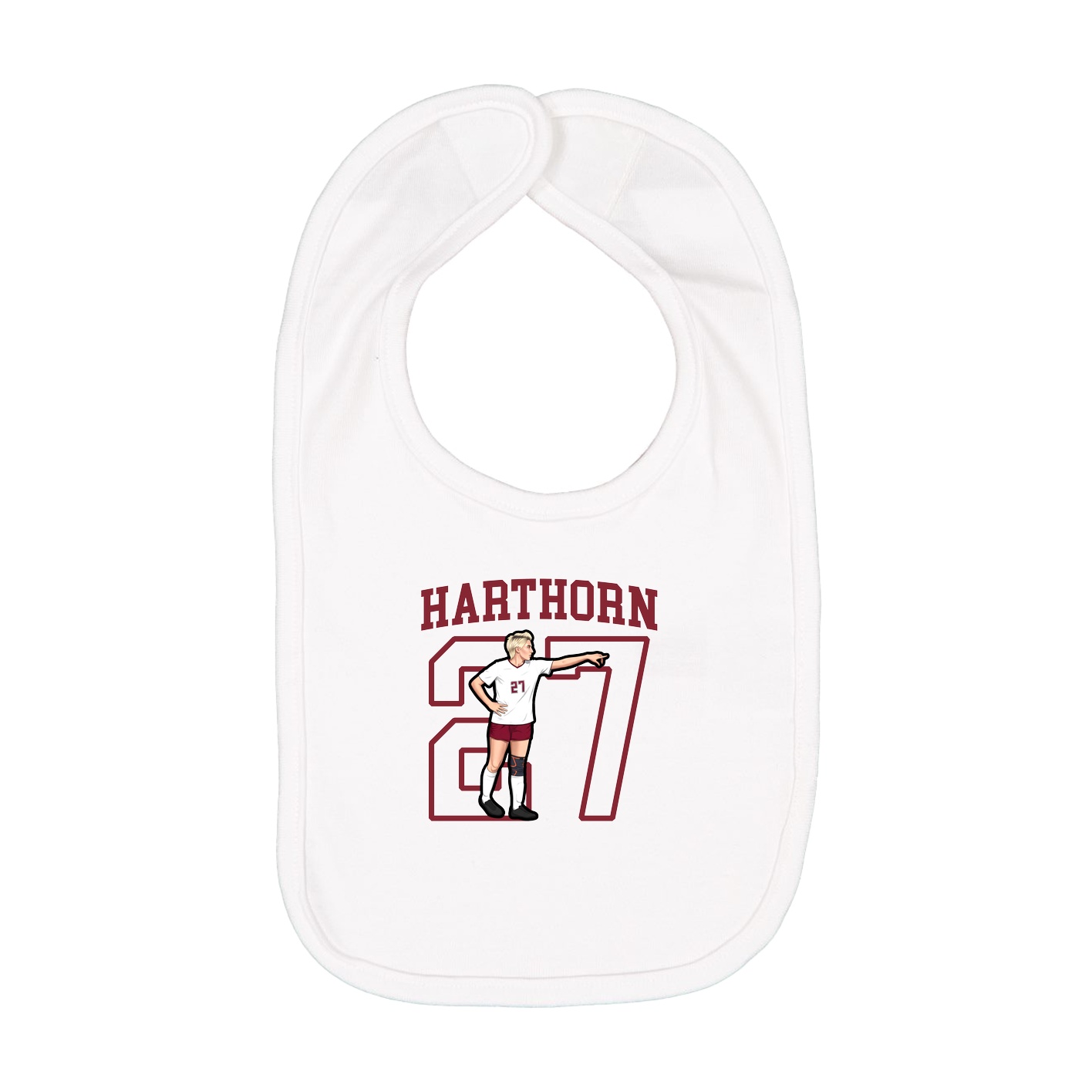 Infant Bib — Shirsey in White