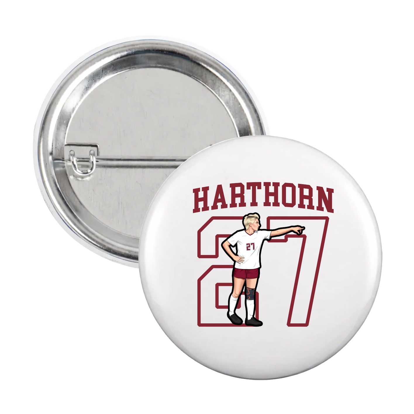 Game Day Button — Shirsey in White