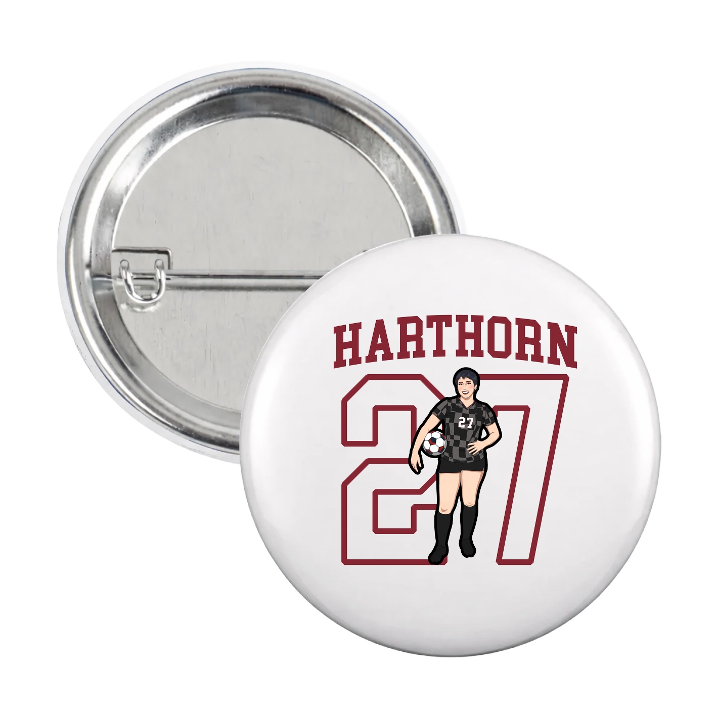Game Day Button — Shirsey in White