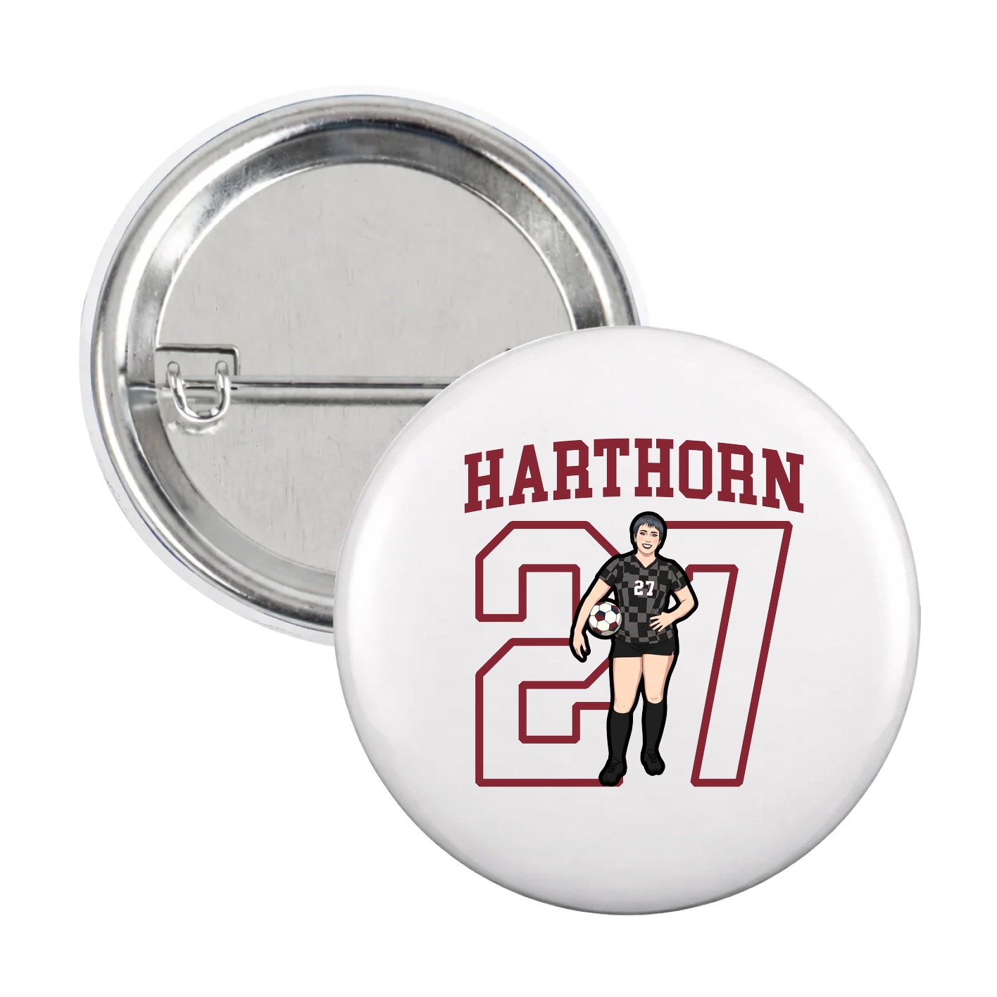 Game Day Button — Shirsey in White