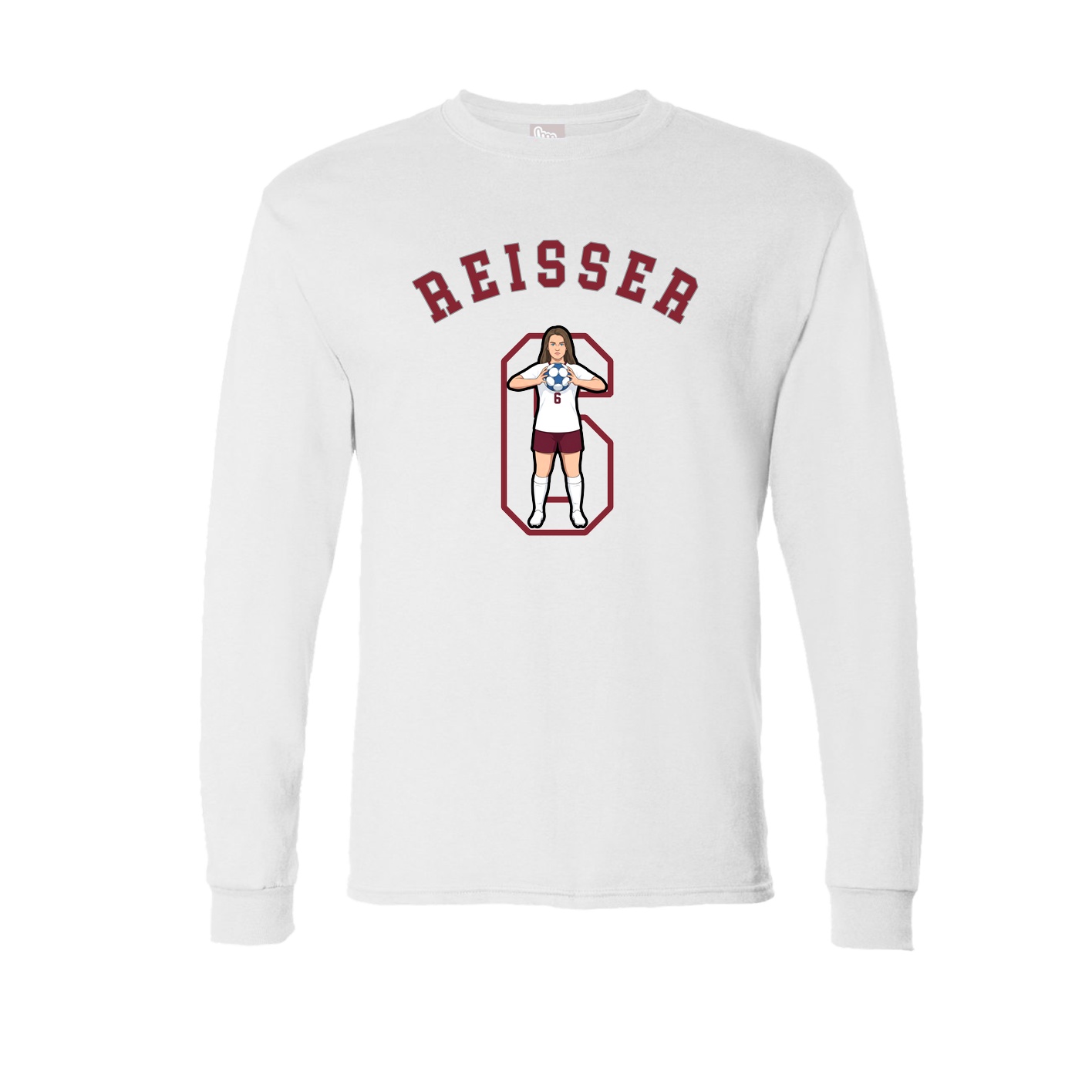 Long Sleeve Tee — Shirsey Arch in White