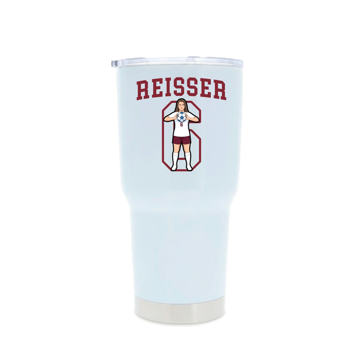 30oz Stainless Steel Tumbler — Shirsey in White