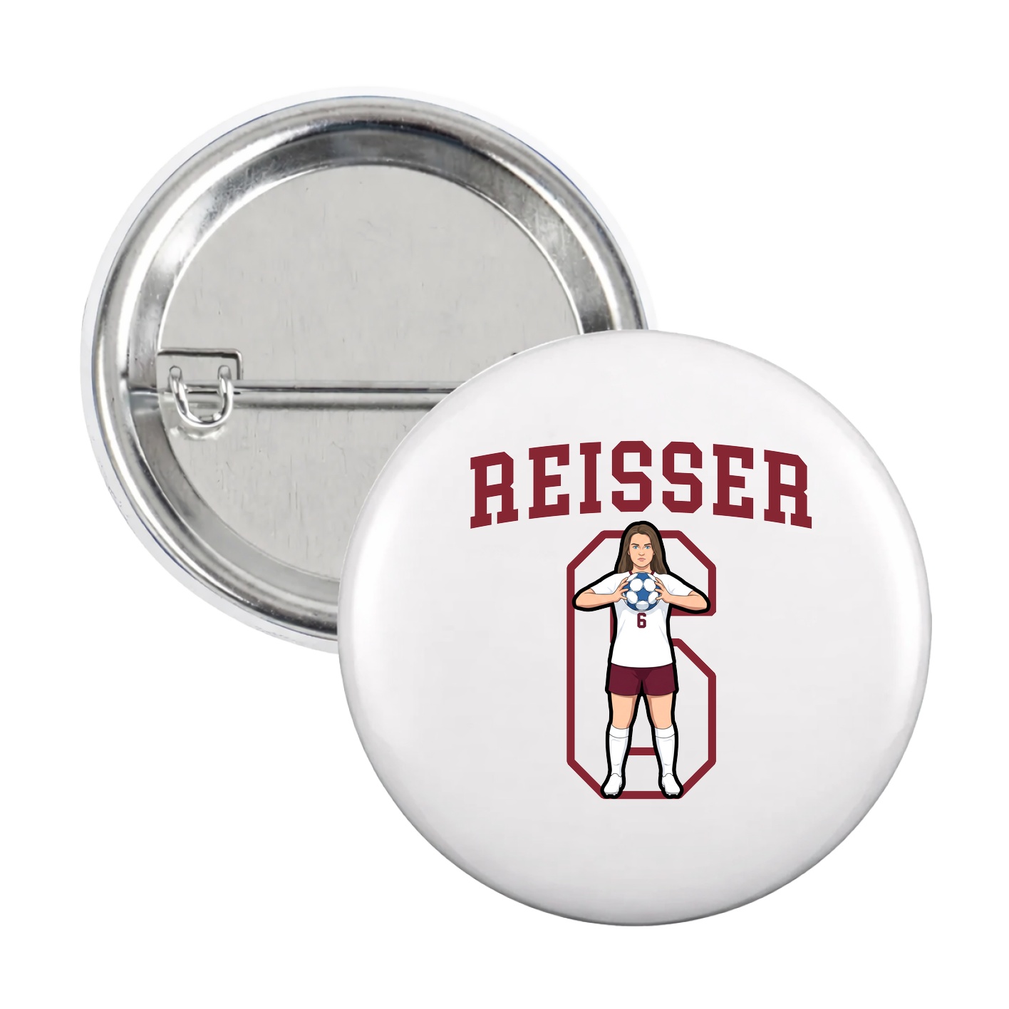 Game Day Button — Shirsey in White