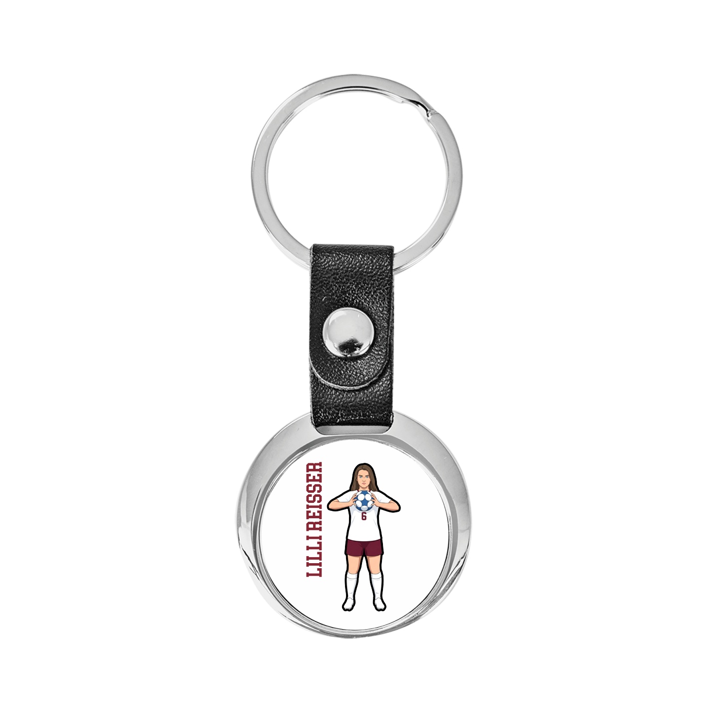 Key Chain — Name Vertical in Classic