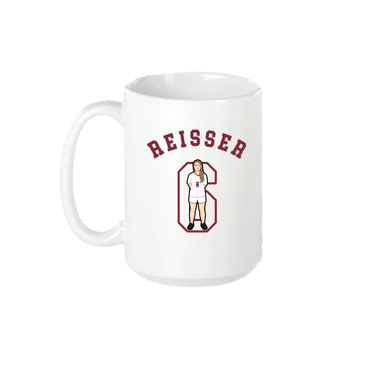 15oz Coffee Mug — Shirsey Arch in White