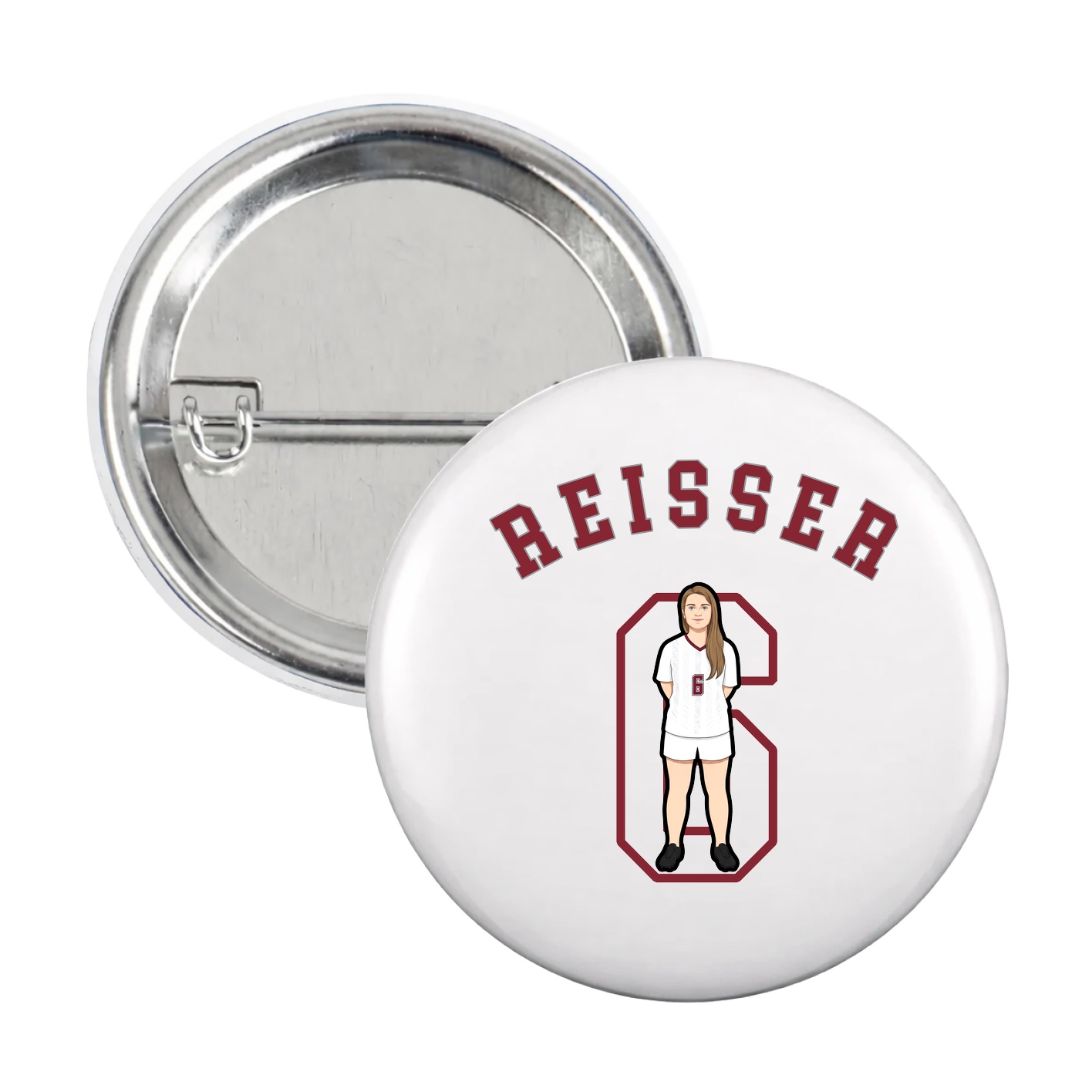 Game Day Button — Shirsey Arch in White