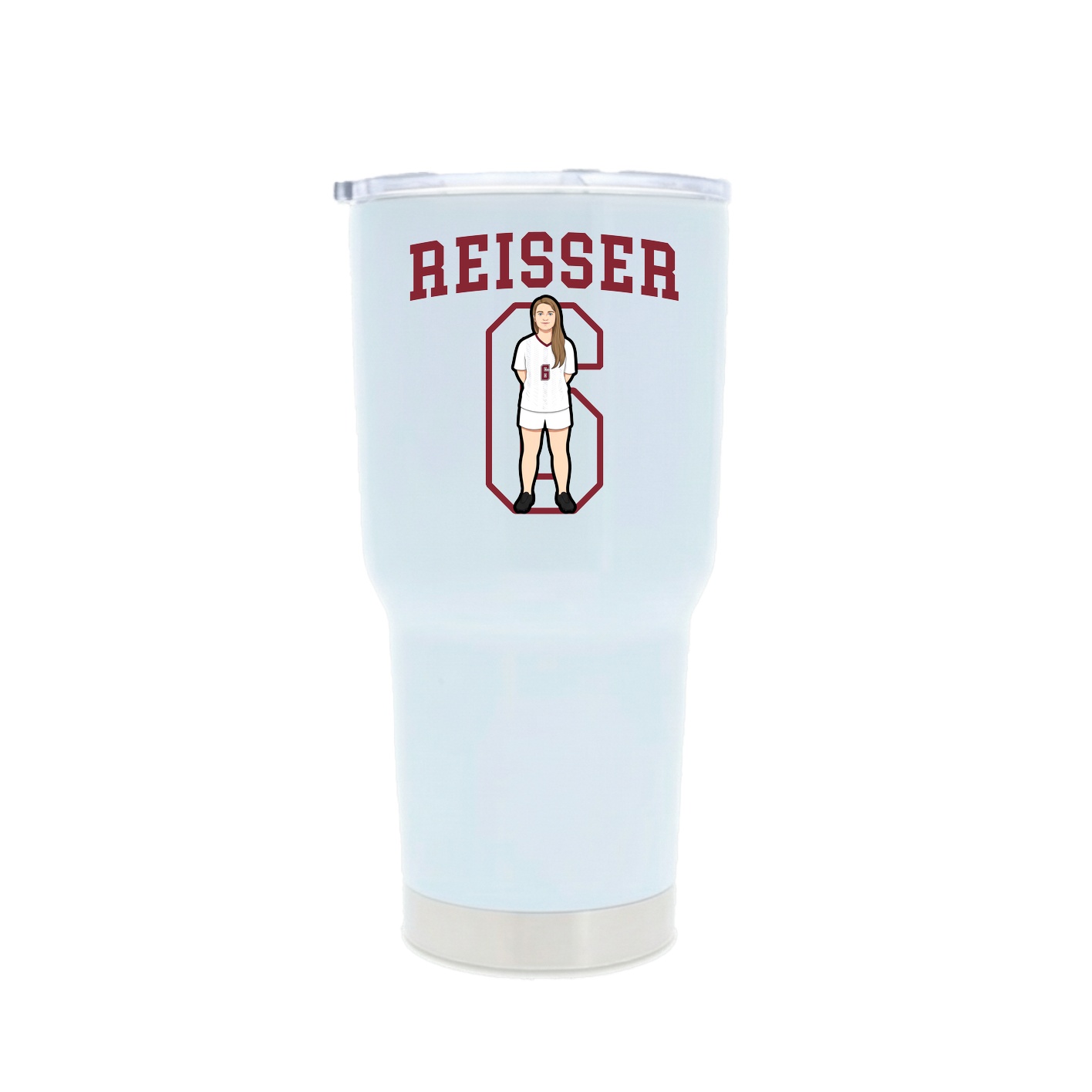 30oz Stainless Steel Tumbler — Shirsey in White