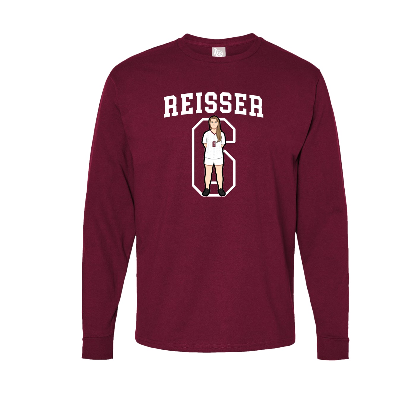 Long Sleeve Tee — Shirsey in Cardinal