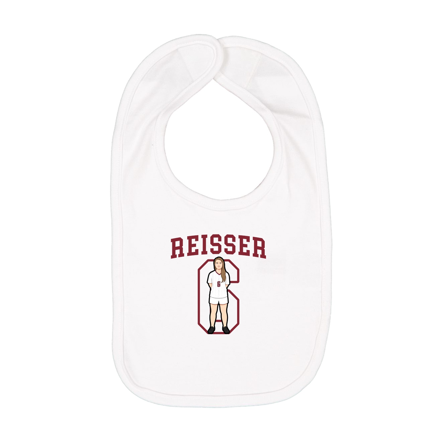 Infant Bib — Shirsey in White