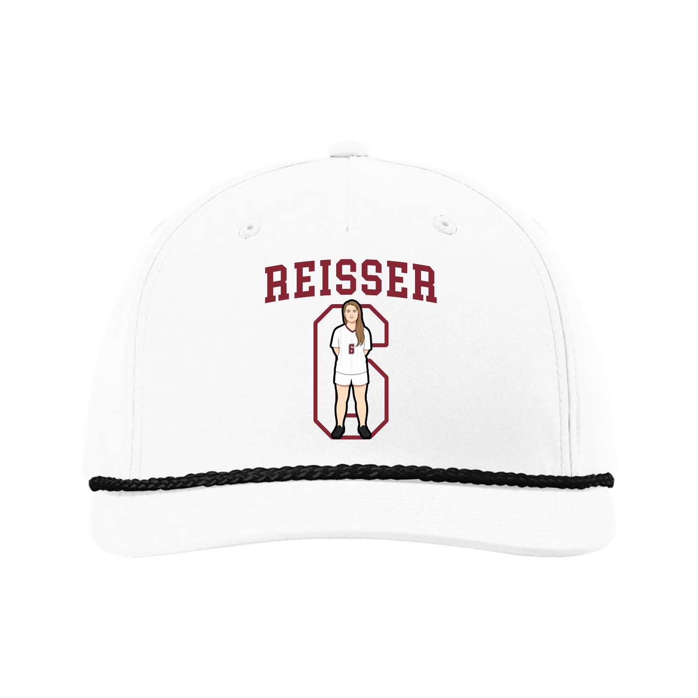 Five-Panel Classic Rope Cap — Shirsey in White