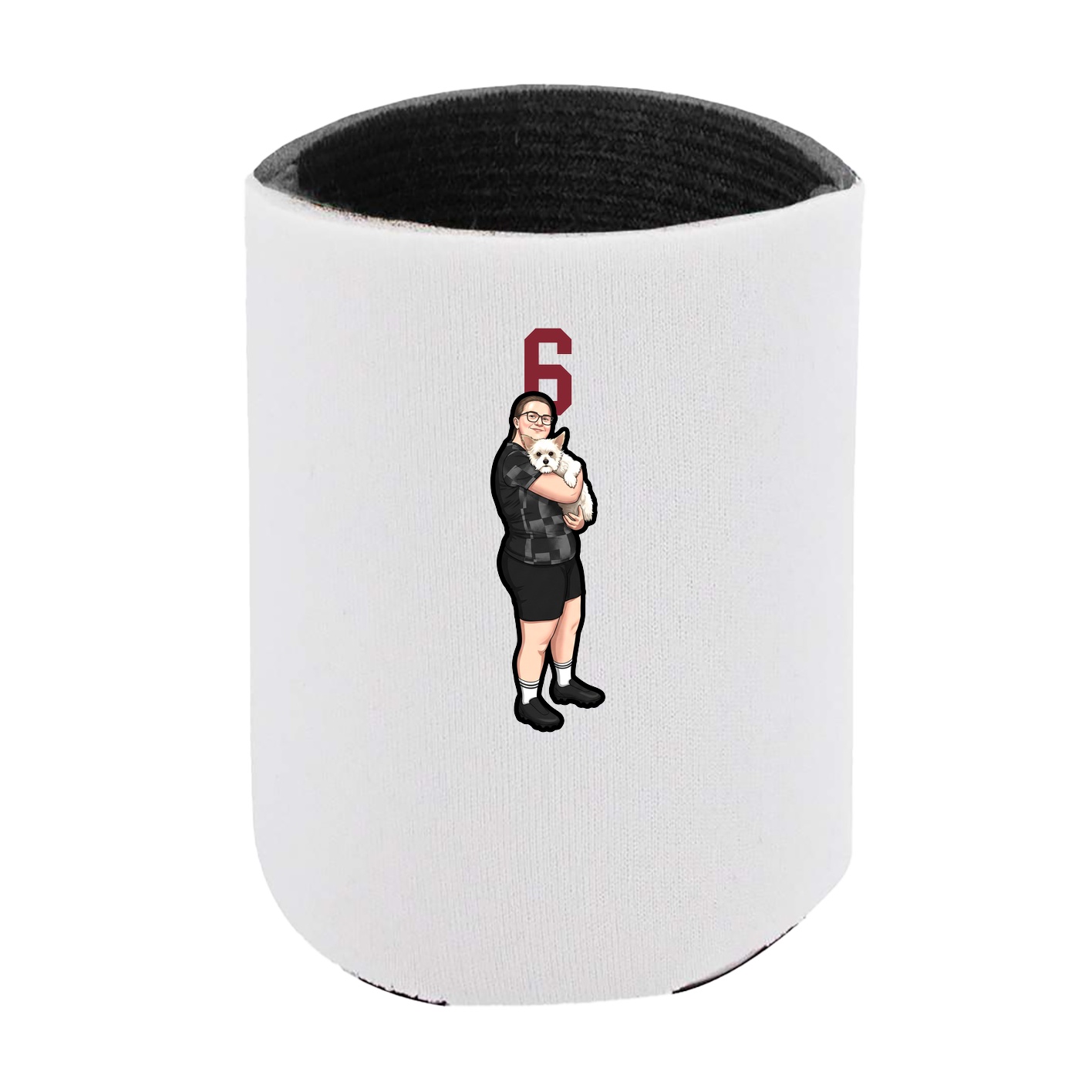 Can Holder — Number Top in White
