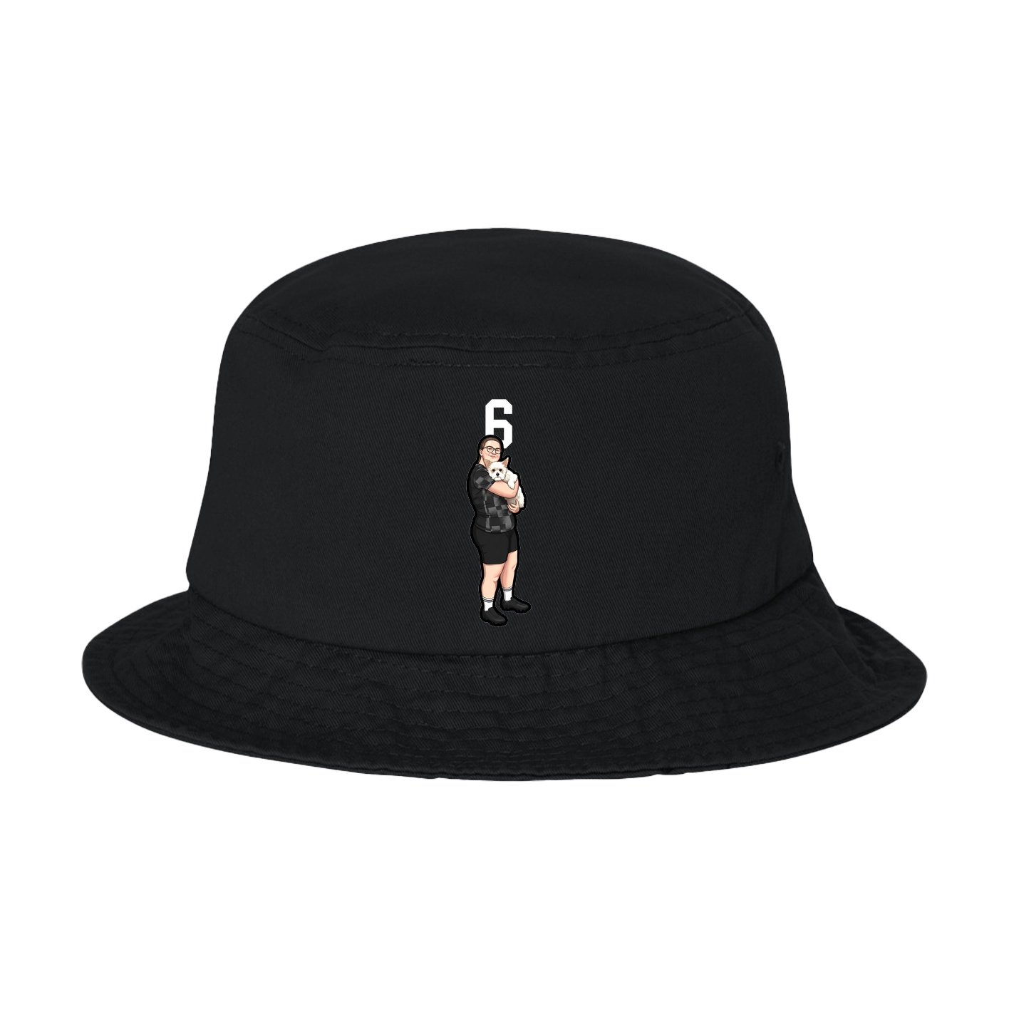 Bucket Cap — Number Top in Black