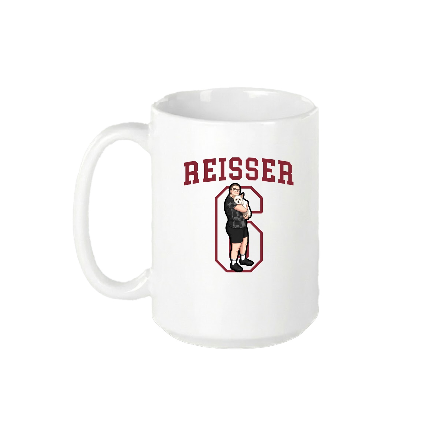 15oz Coffee Mug — Shirsey in White