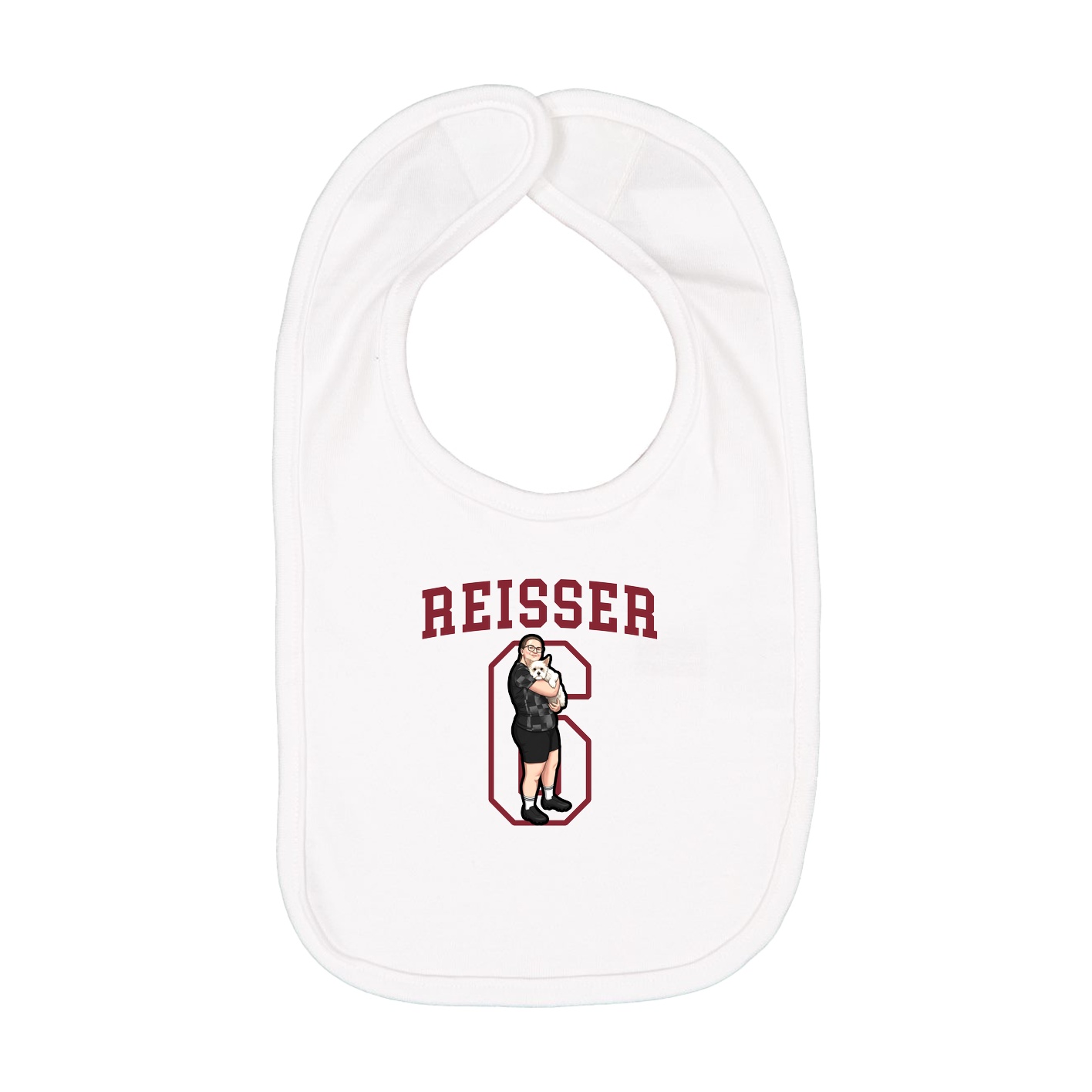 Infant Bib — Shirsey in White