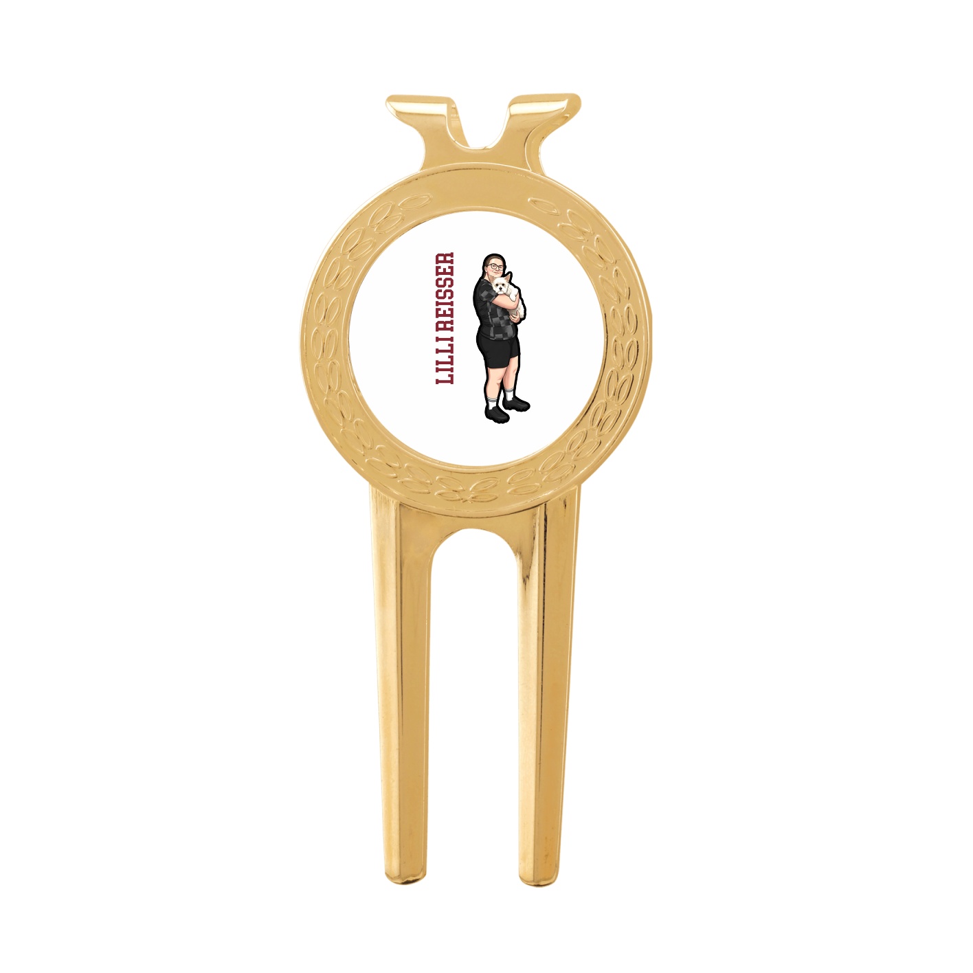 Divot Tool with Ball Marker — Name Vertical in Classic